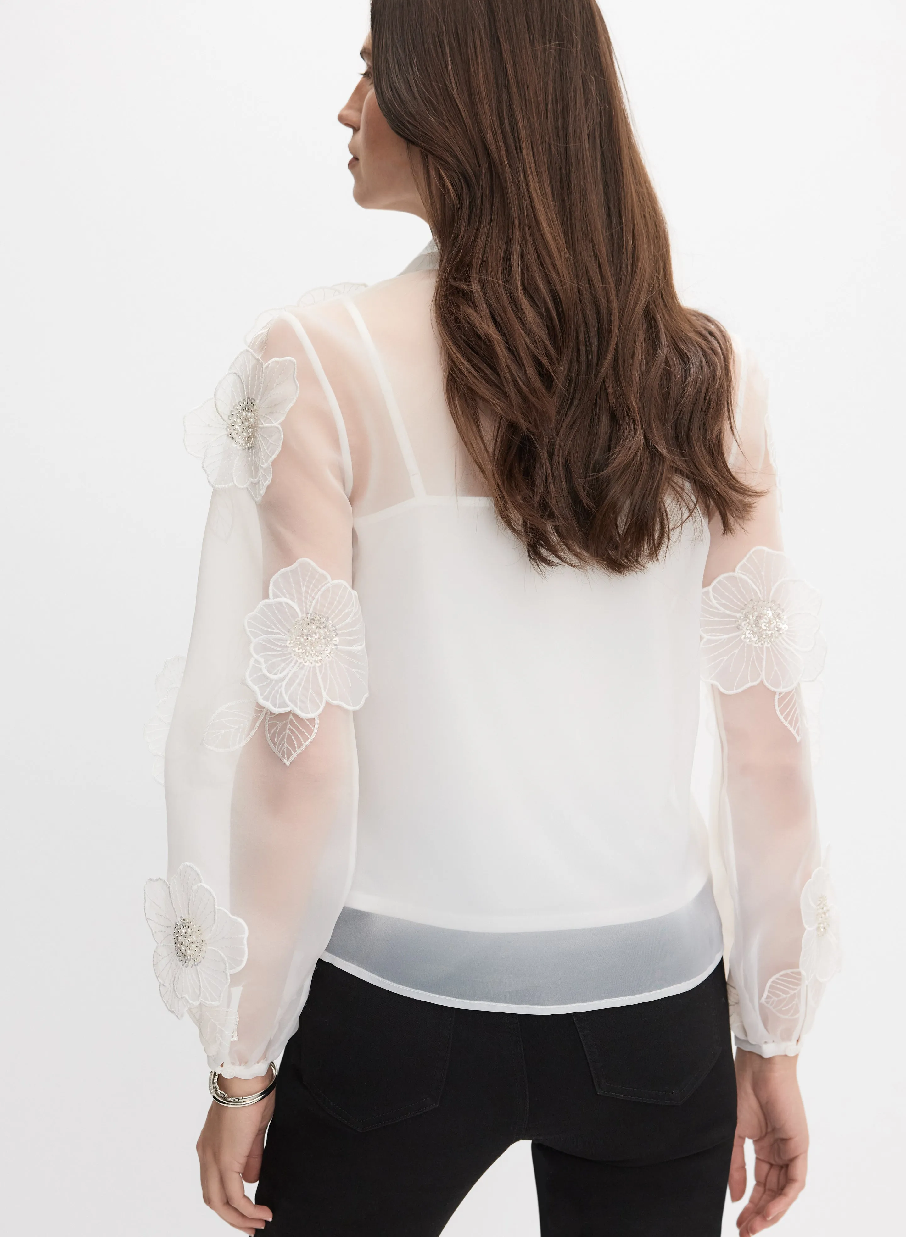 Floral Organza Blouse sold by Melanie Lyne product image thumbnail 4