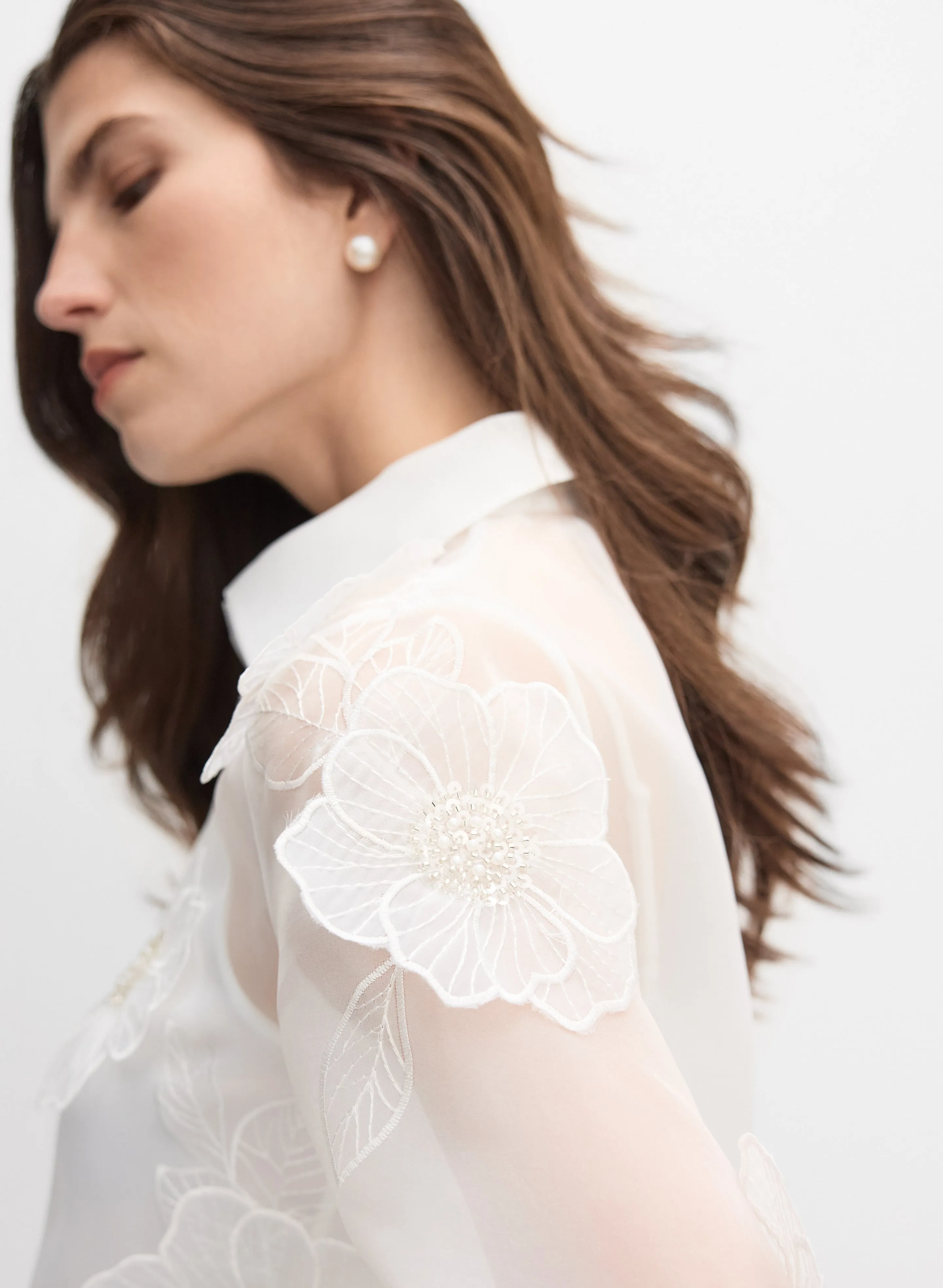 Floral Organza Blouse sold by Melanie Lyne product image thumbnail 2