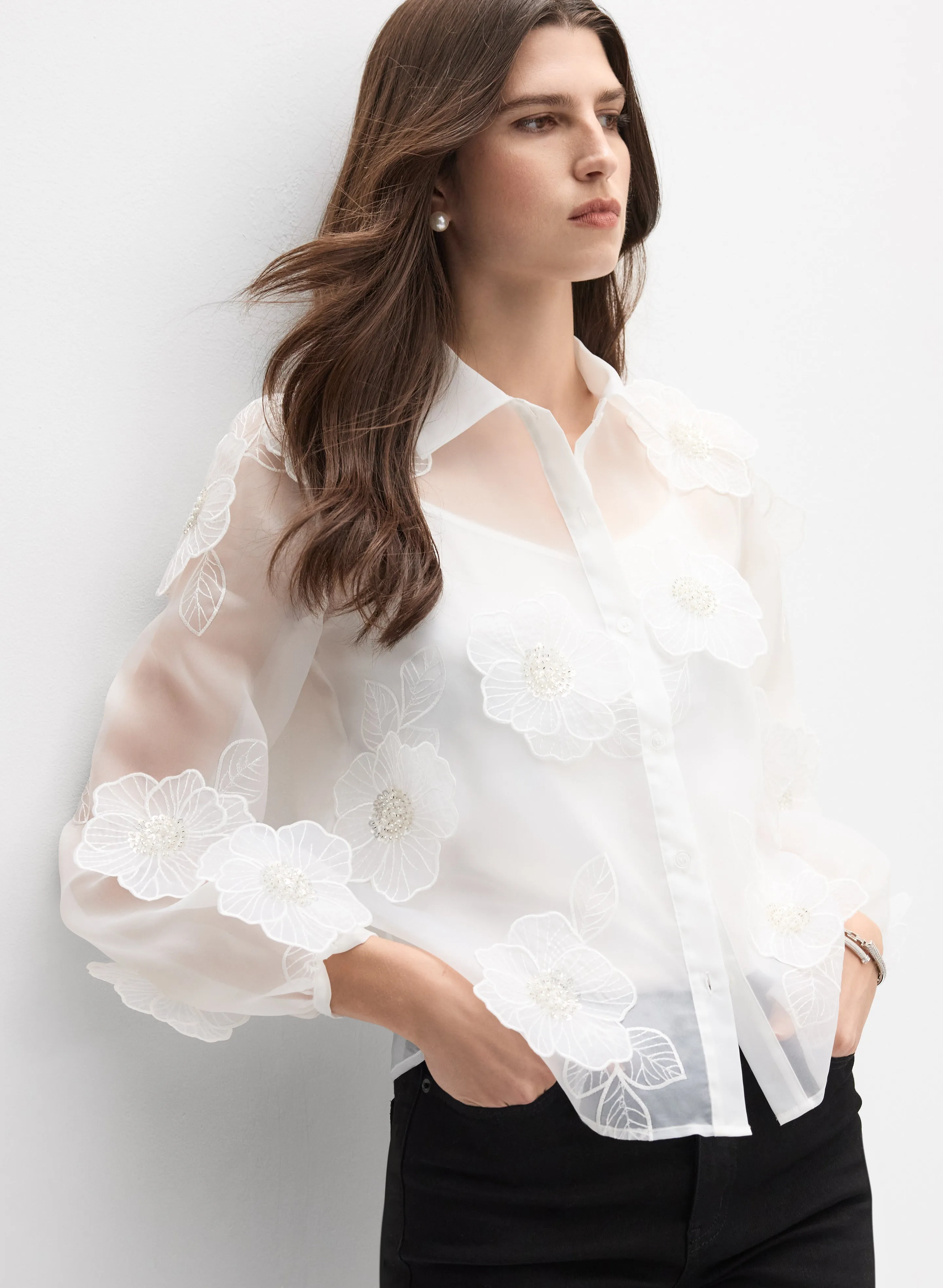 Floral Organza Blouse sold by Melanie Lyne