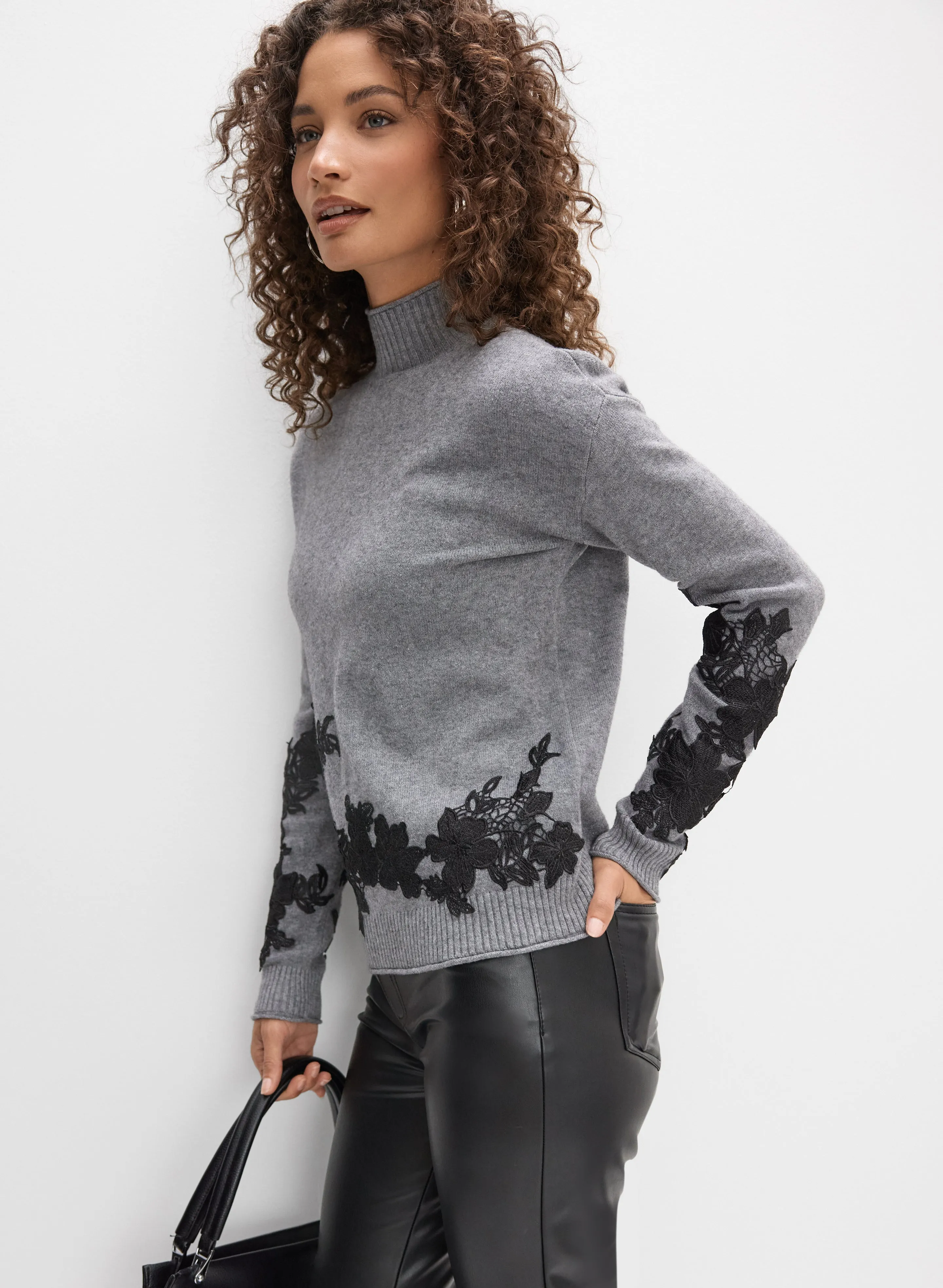 Lace Applique Sweater sold by Melanie Lyne product image thumbnail 5