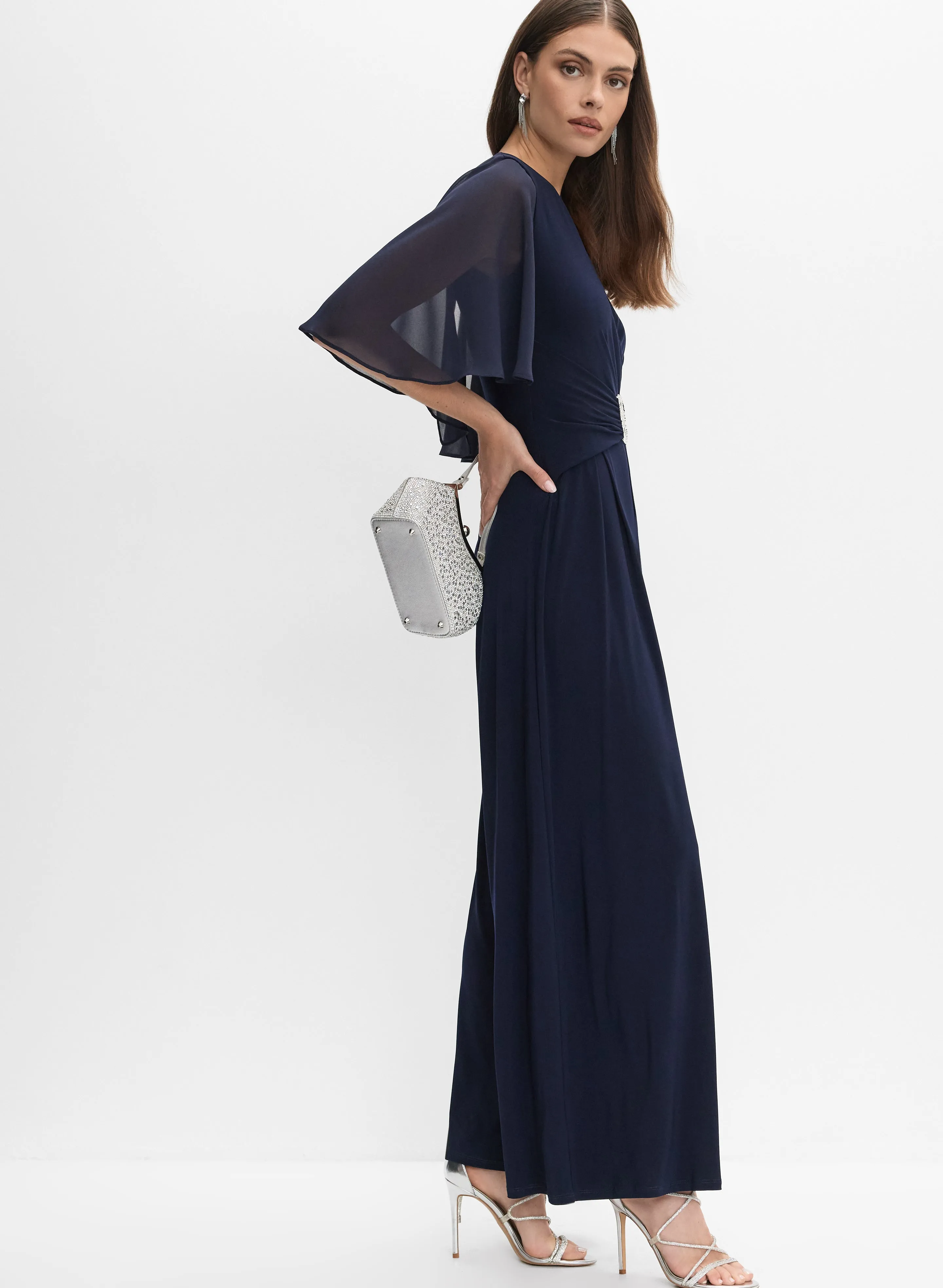 Joseph Ribkoff - Wide-Leg Jumpsuit sold by Melanie Lyne product image thumbnail 3