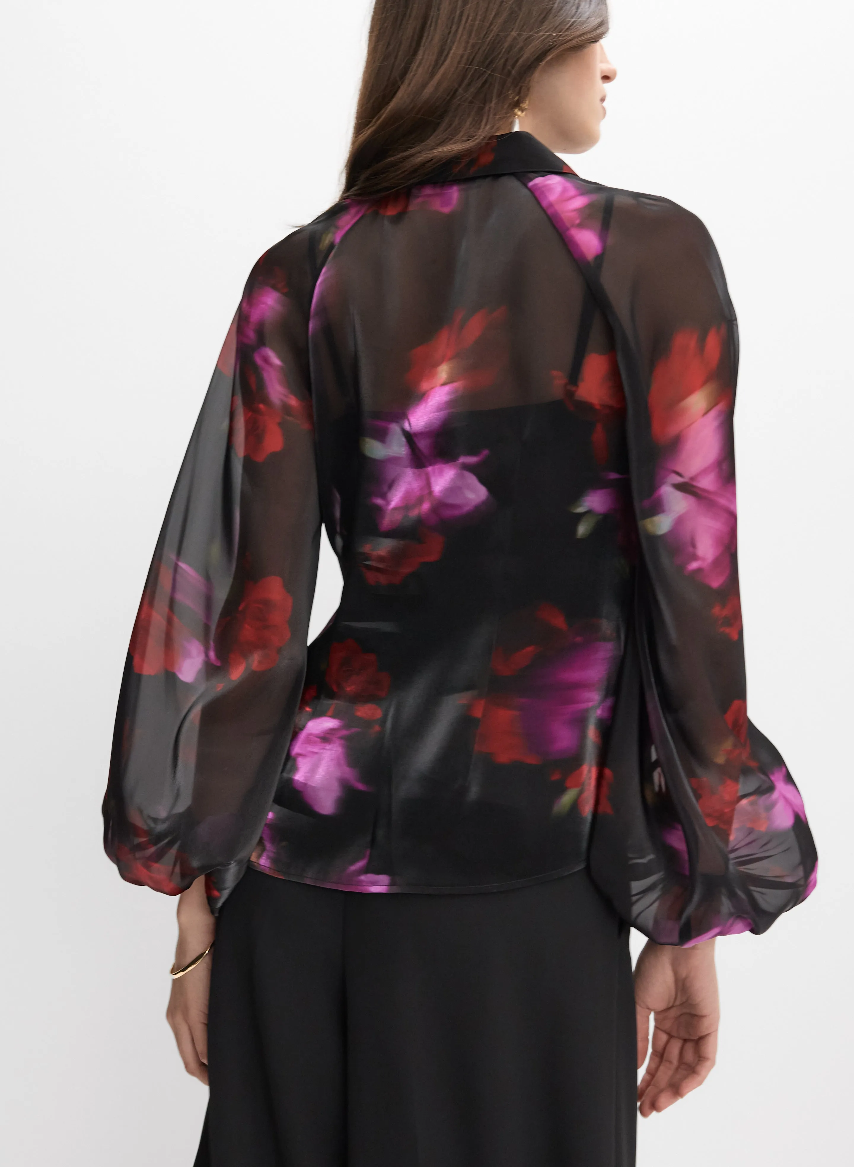 Floral Organza Blouse sold by Melanie Lyne product image thumbnail 4