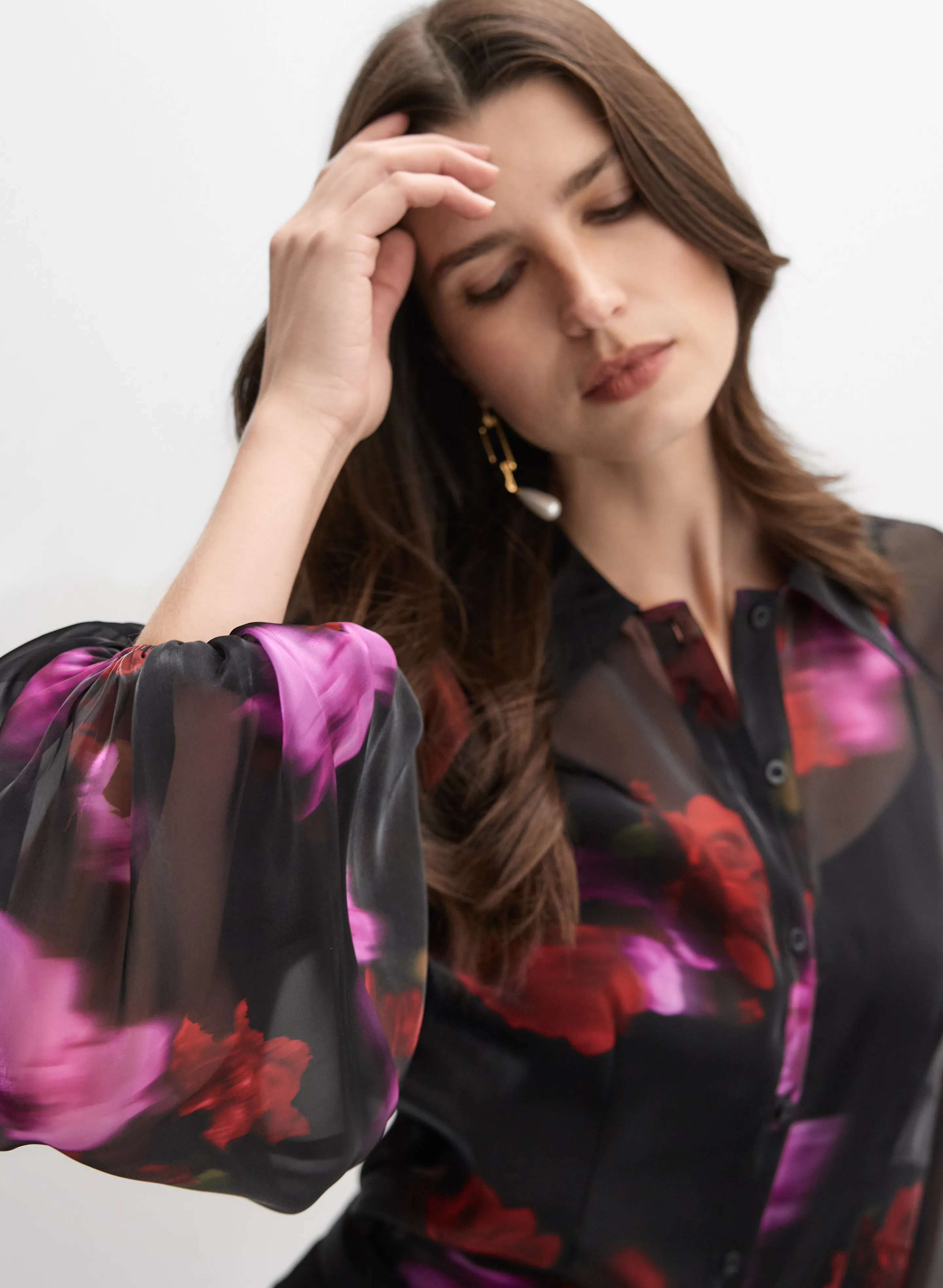 Floral Organza Blouse sold by Melanie Lyne product image thumbnail 2