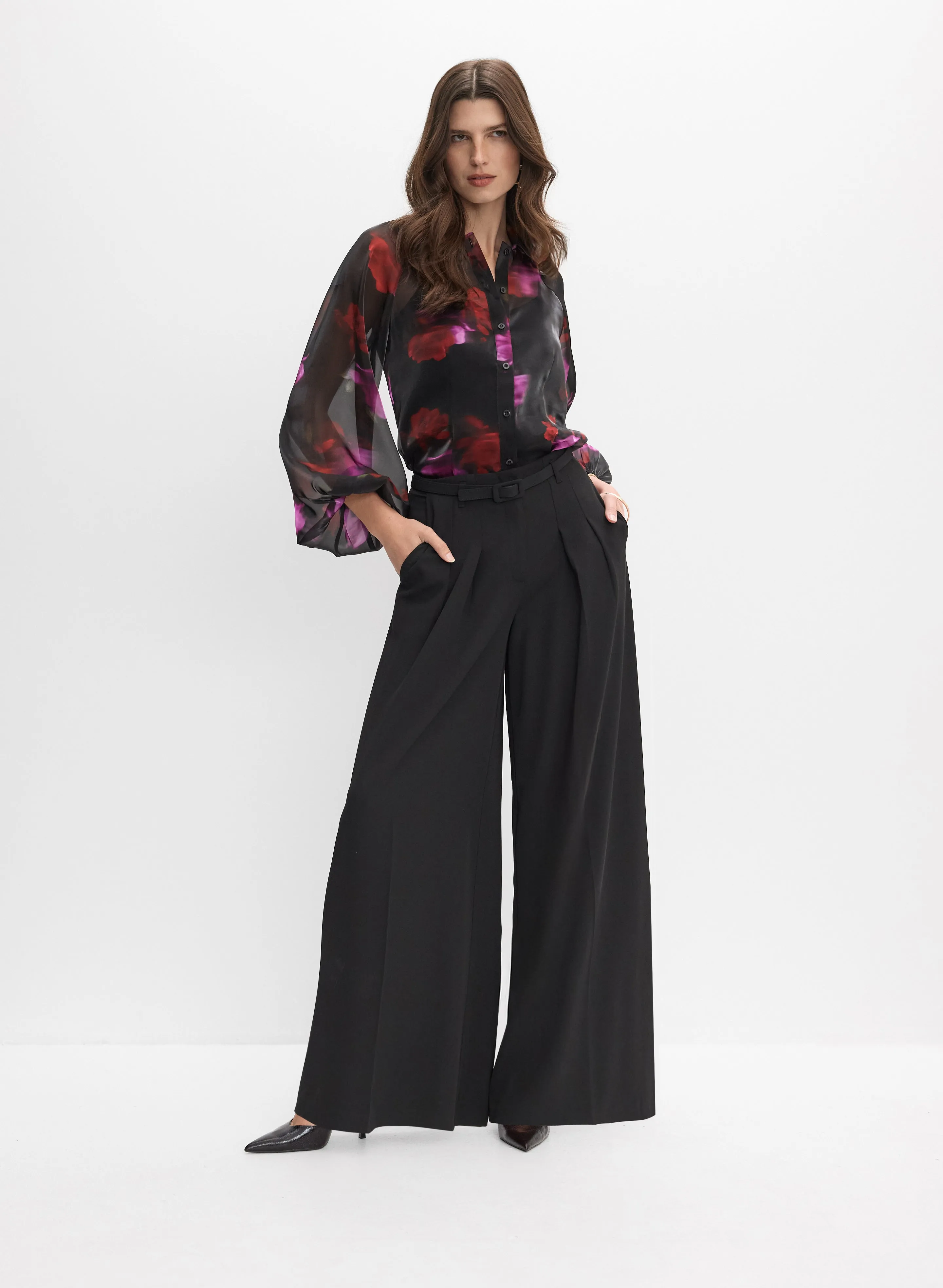 Floral Organza Blouse sold by Melanie Lyne product image thumbnail 3