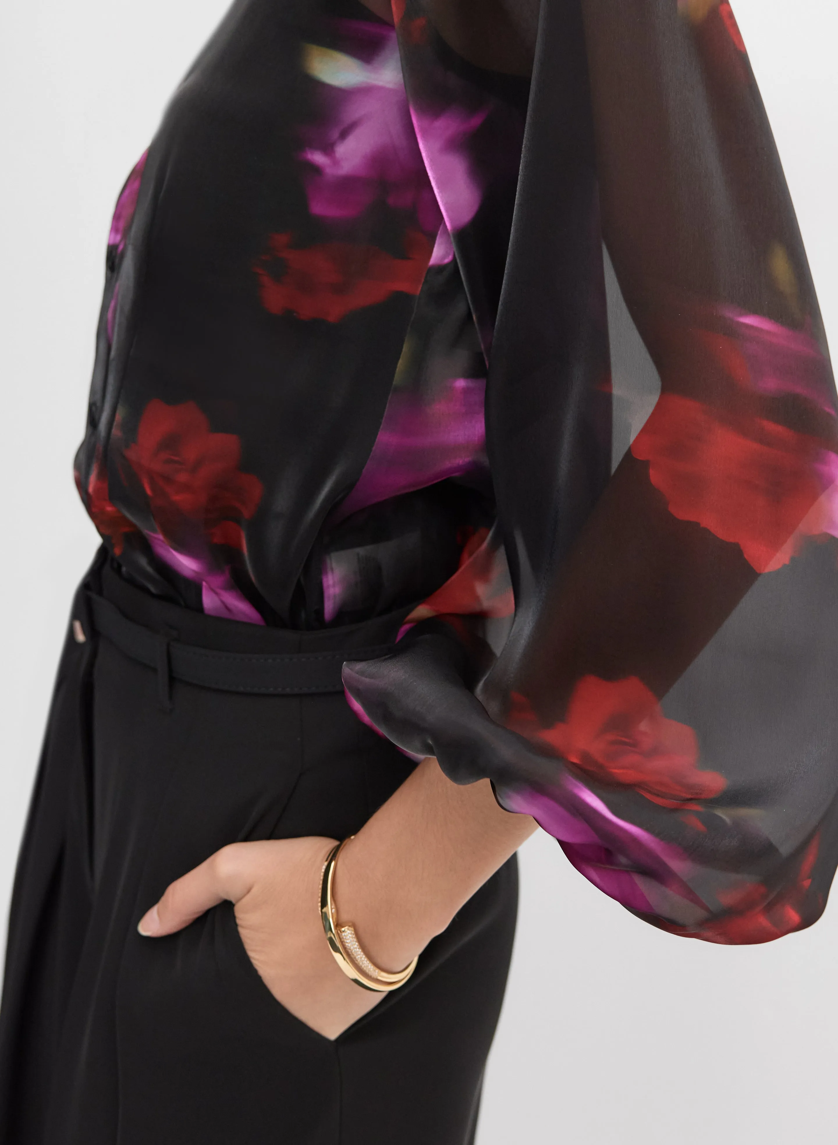 Floral Organza Blouse sold by Melanie Lyne product image thumbnail 5