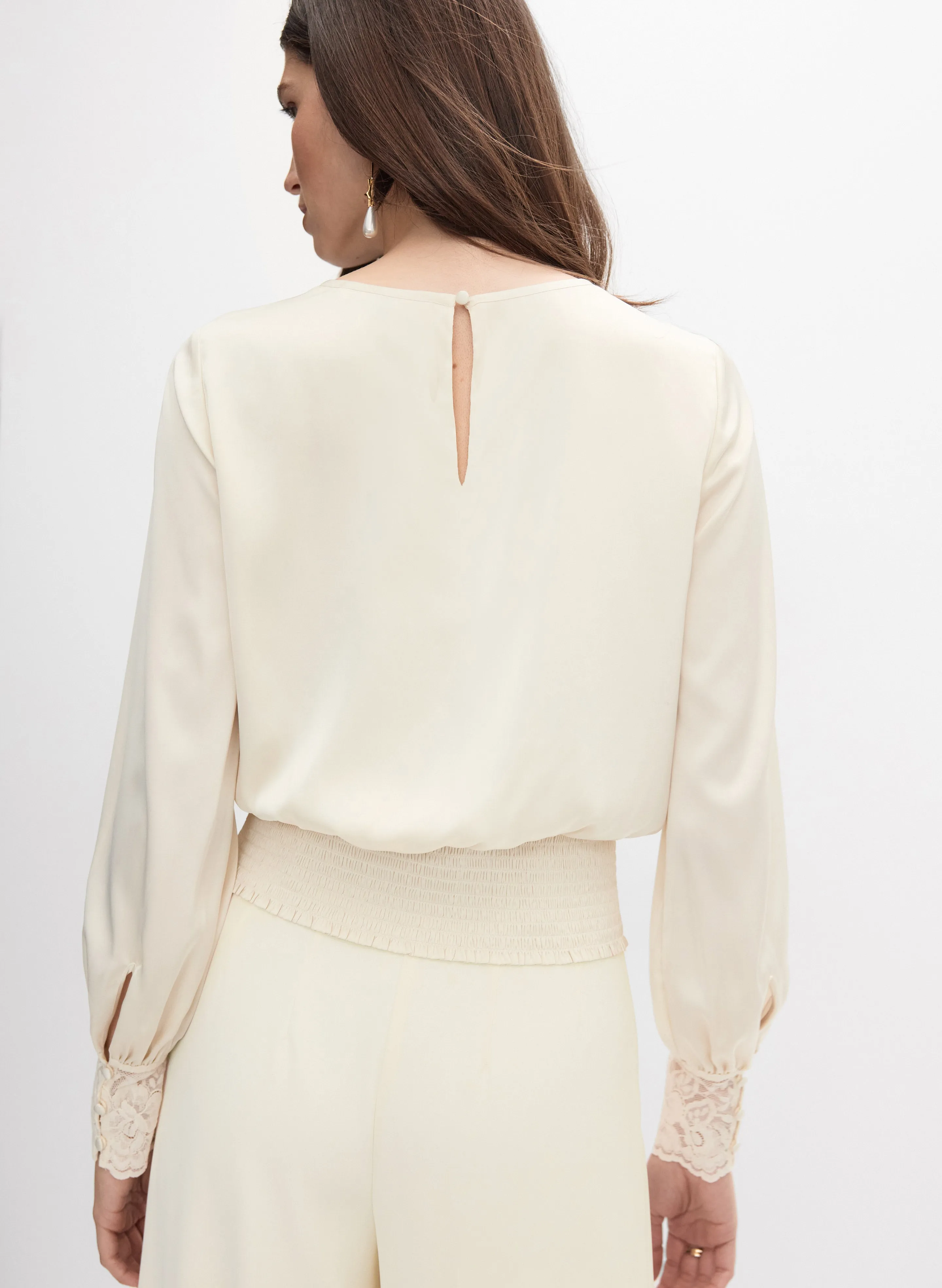 Lace Trim Blouse sold by Melanie Lyne product image thumbnail 4