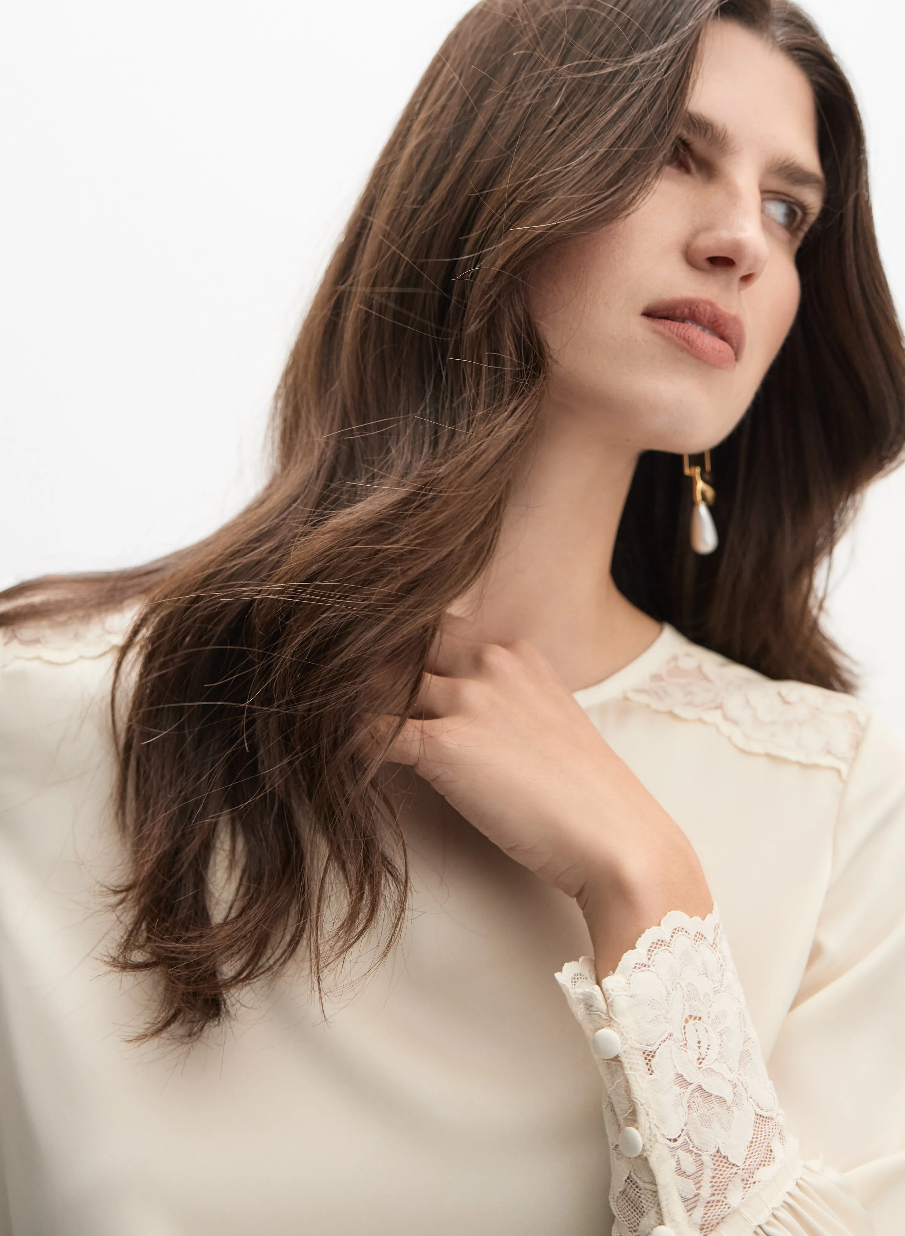 Lace Trim Blouse sold by Melanie Lyne product image thumbnail 2