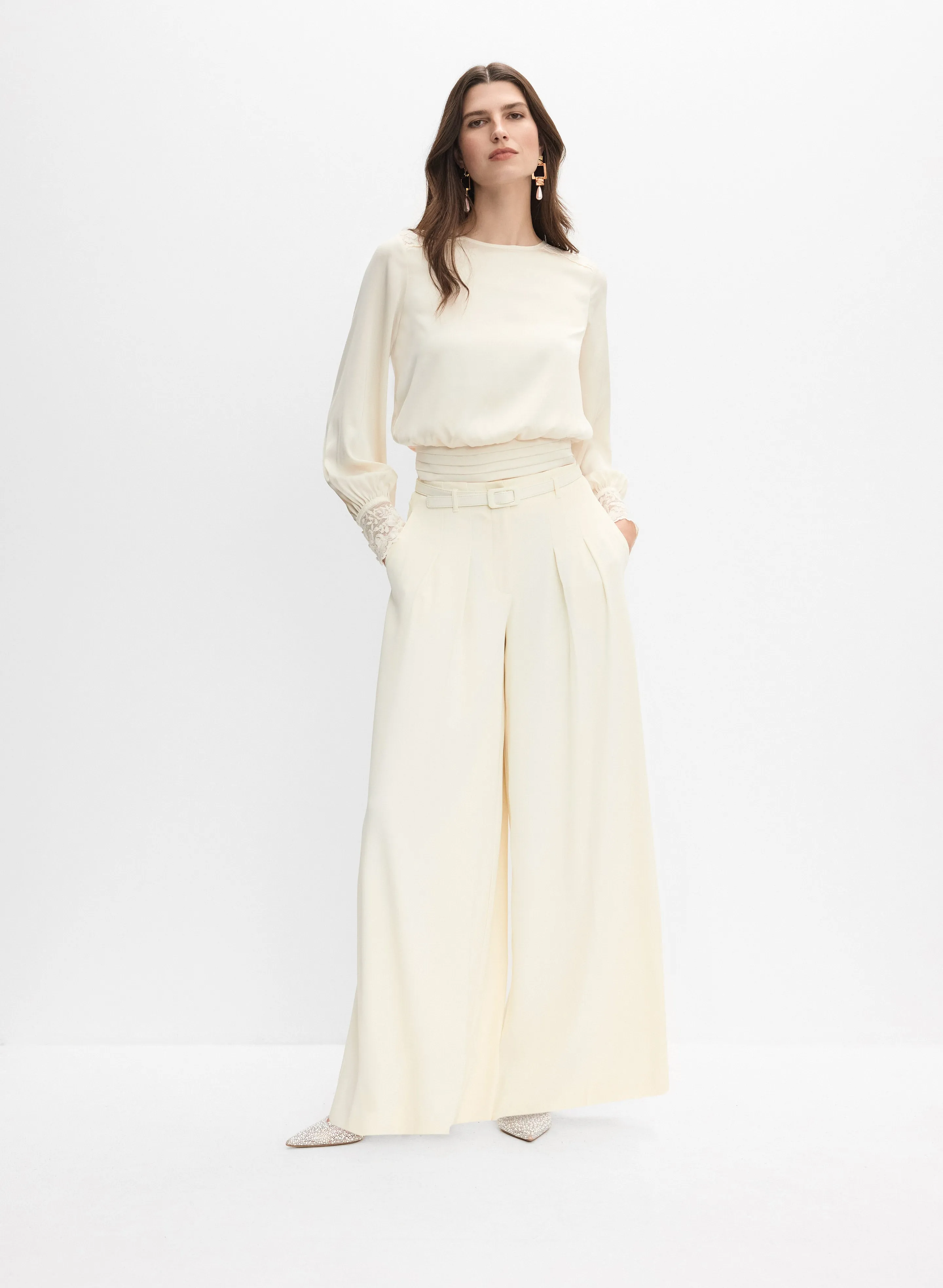 Lace Trim Blouse sold by Melanie Lyne product image thumbnail 3