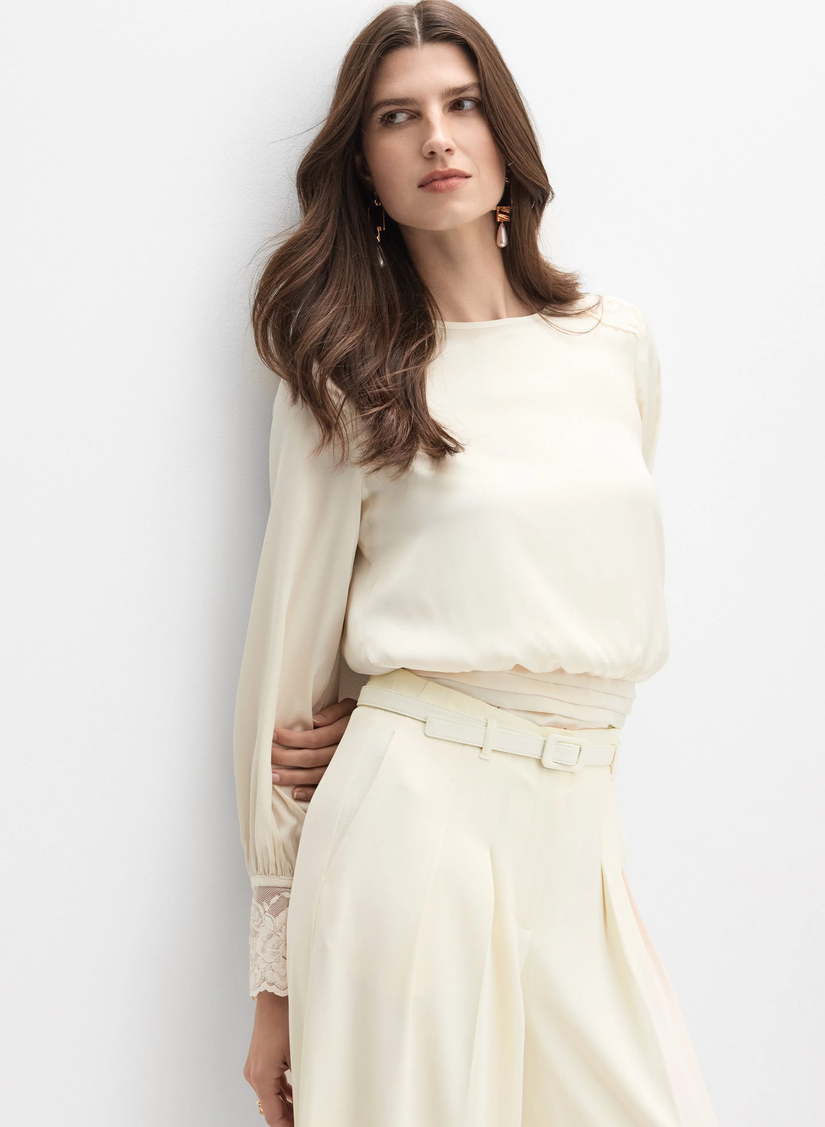 Lace Trim Blouse sold by Melanie Lyne