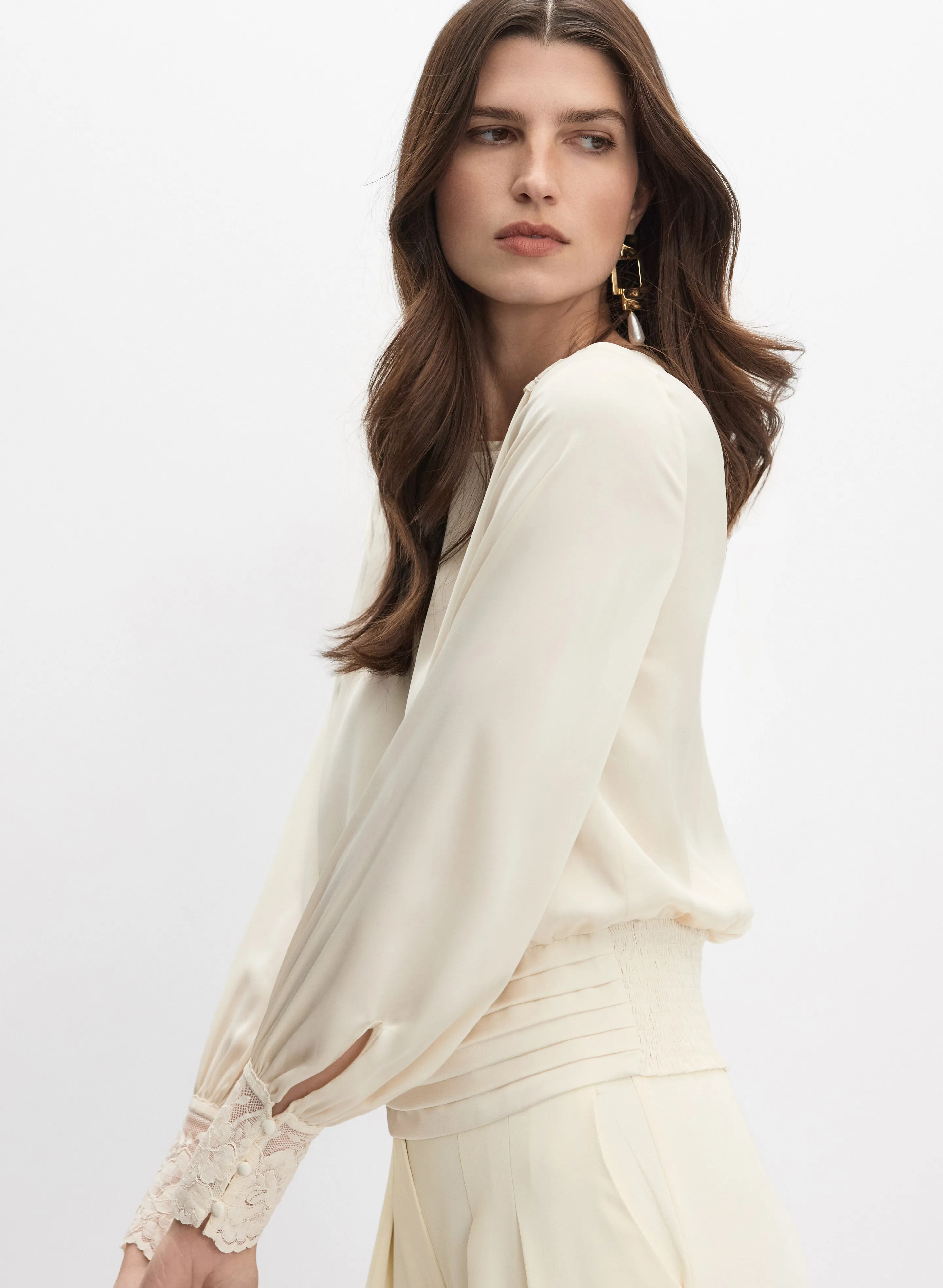 Lace Trim Blouse sold by Melanie Lyne product image thumbnail 5