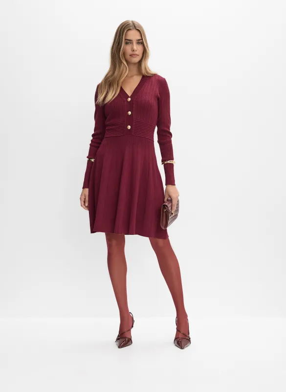 Mixed Knit Sweater Dress sold by Melanie Lyne