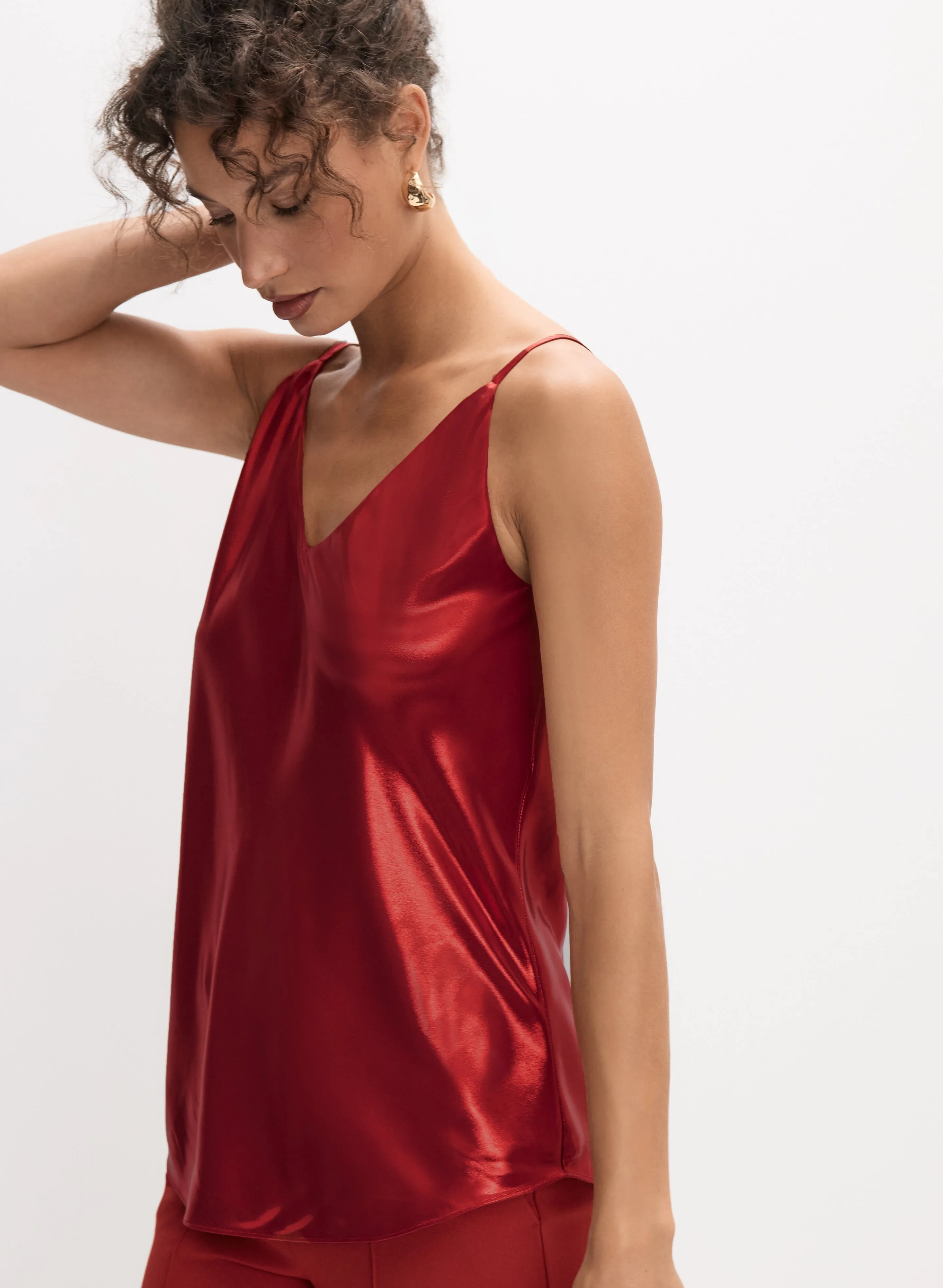 Metallic Lamé Tank Top sold by Melanie Lyne product image thumbnail 2