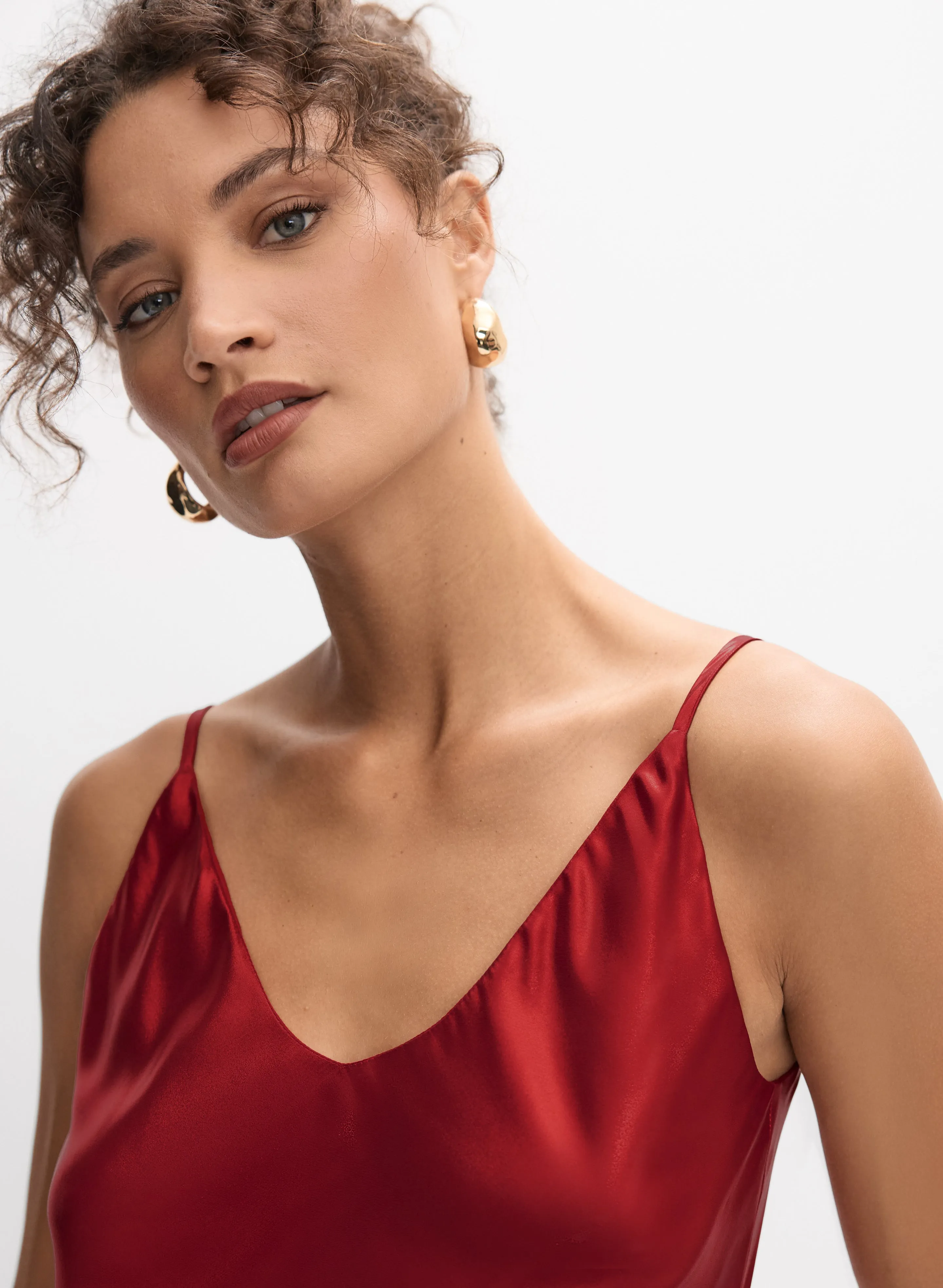 Metallic Lamé Tank Top sold by Melanie Lyne product image thumbnail 4