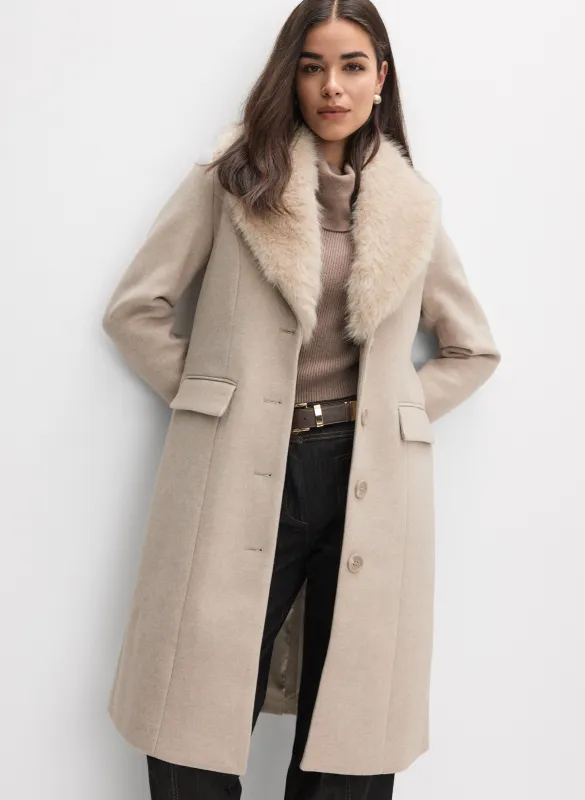 Stretch Wool-Blend Coat sold by Melanie Lyne