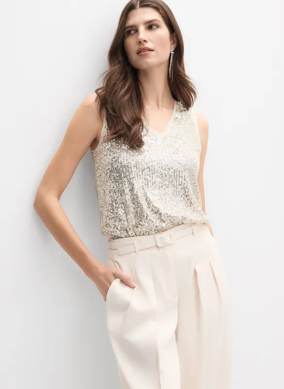 Sequin Sleeveless Top sold by Melanie Lyne
