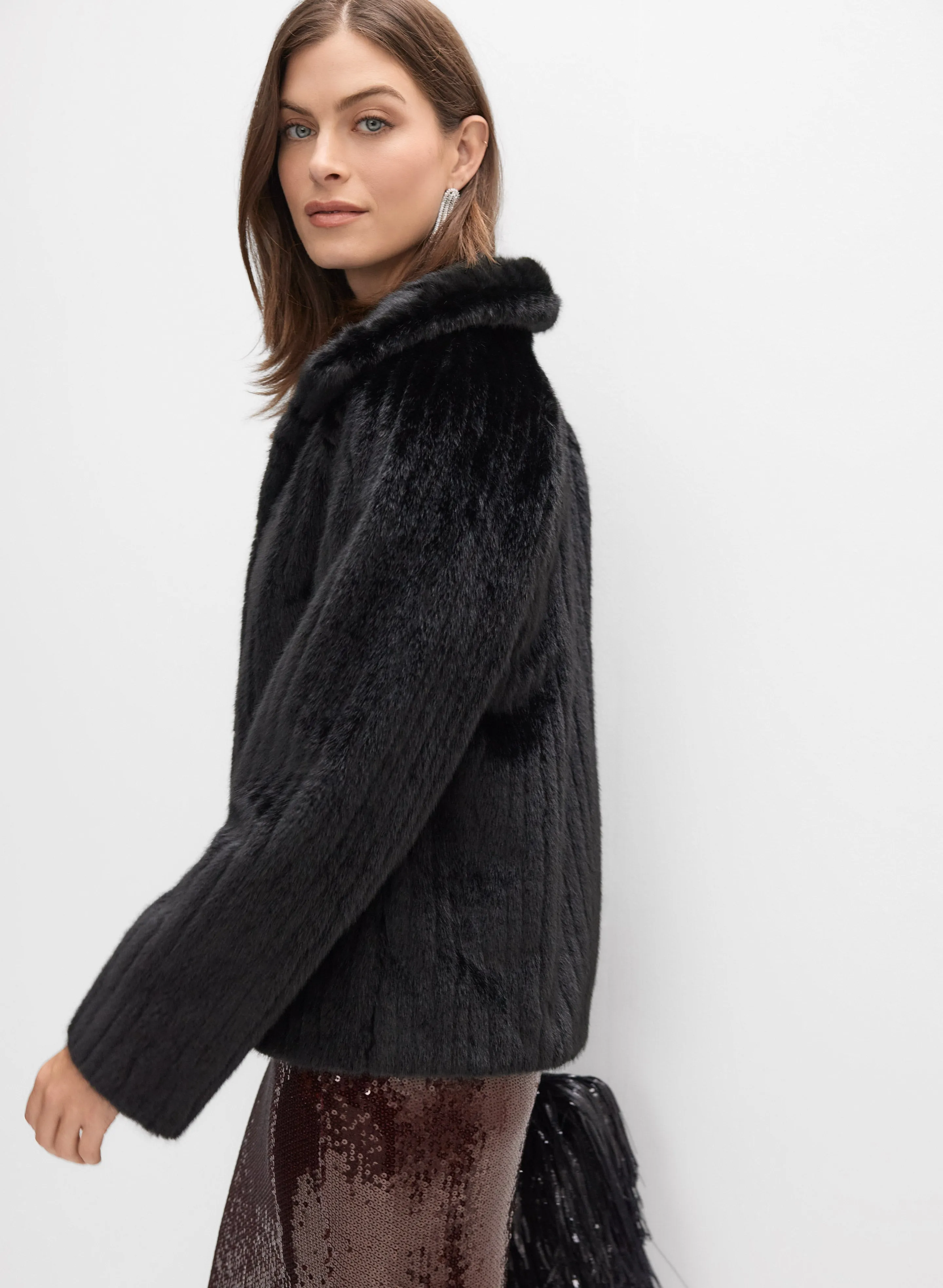 Faux Fur Jacket sold by Melanie Lyne product image thumbnail 2