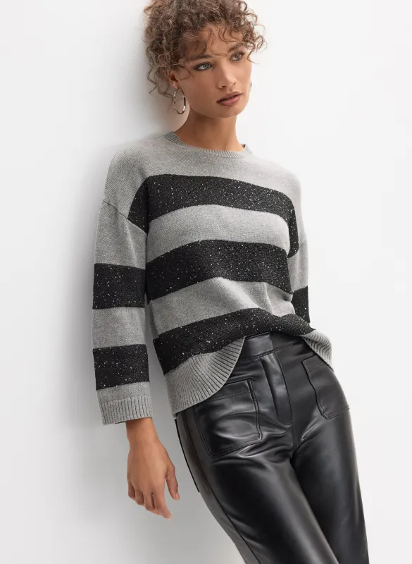 Sequin Embellished Striped Sweater sold by Melanie Lyne