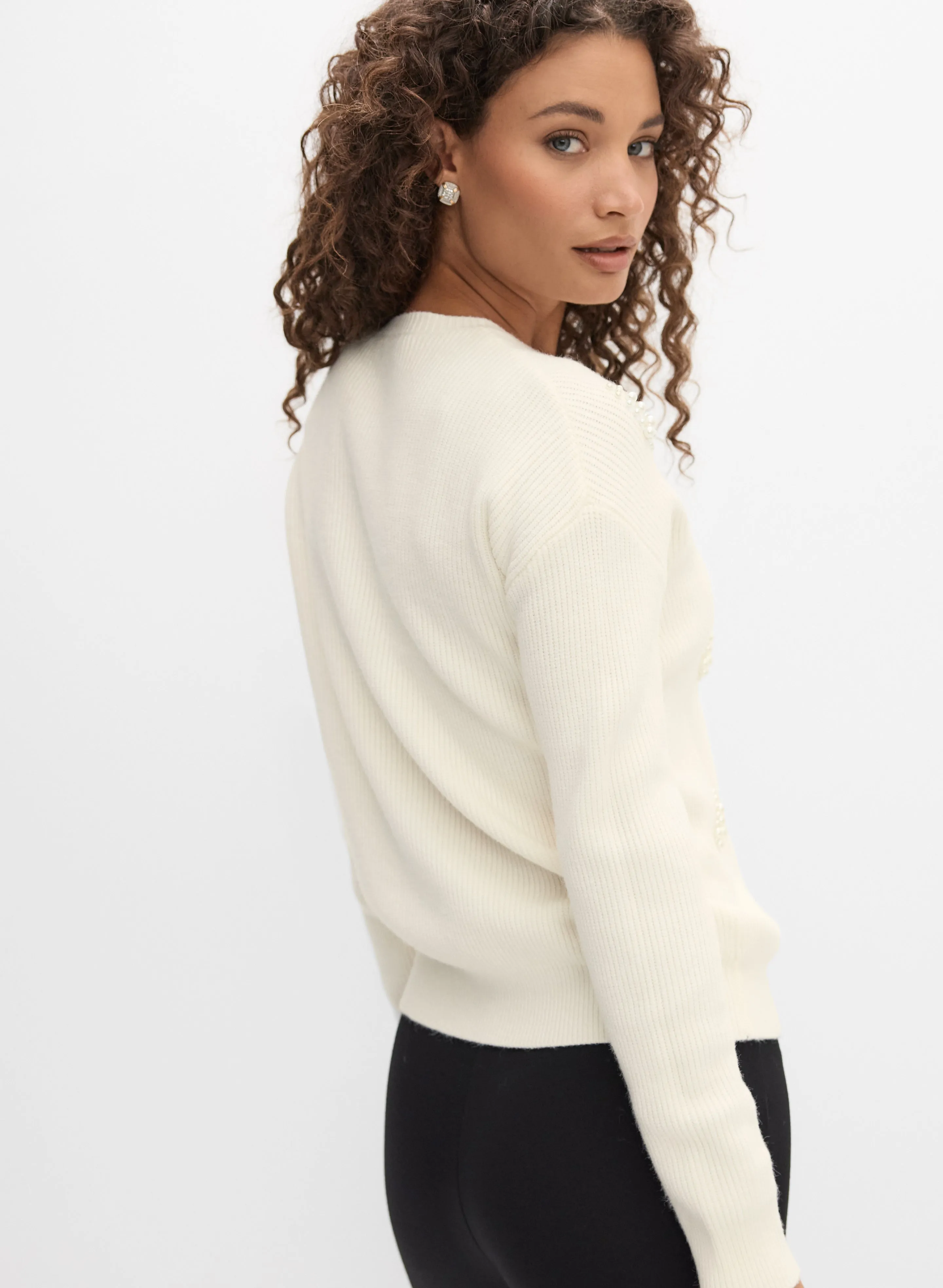 Pearl Embellished Sweater sold by Melanie Lyne product image thumbnail 3