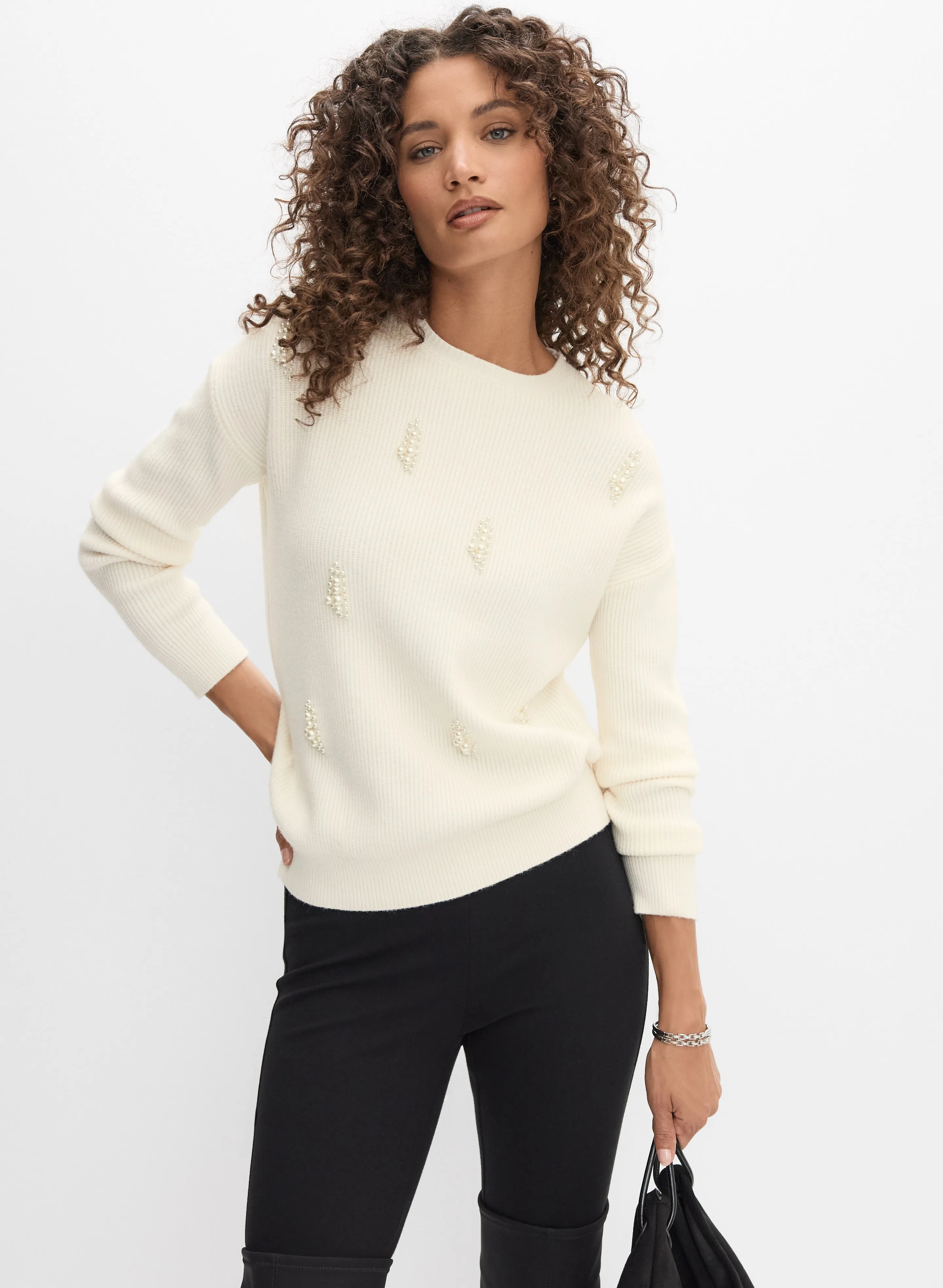 Pearl Embellished Sweater sold by Melanie Lyne