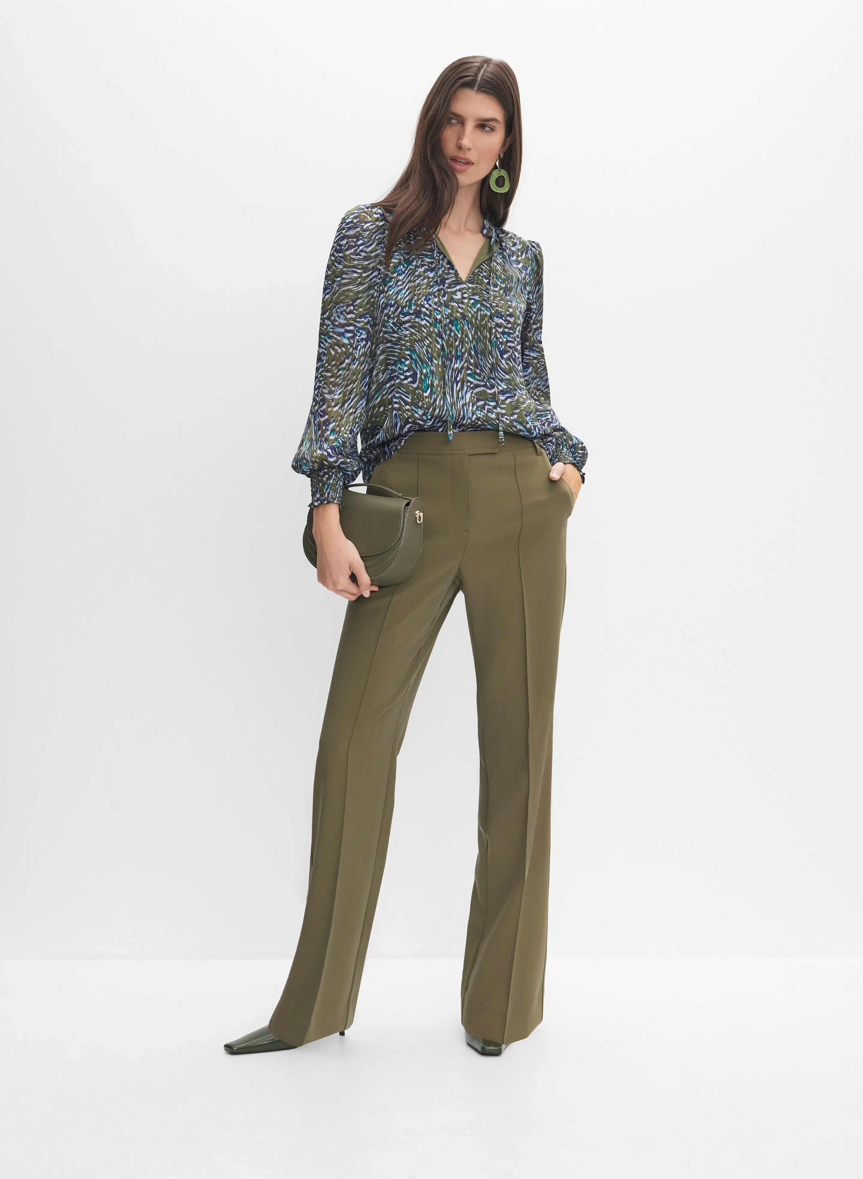 Abstract Chiffon Blouse sold by Melanie Lyne product image thumbnail 4