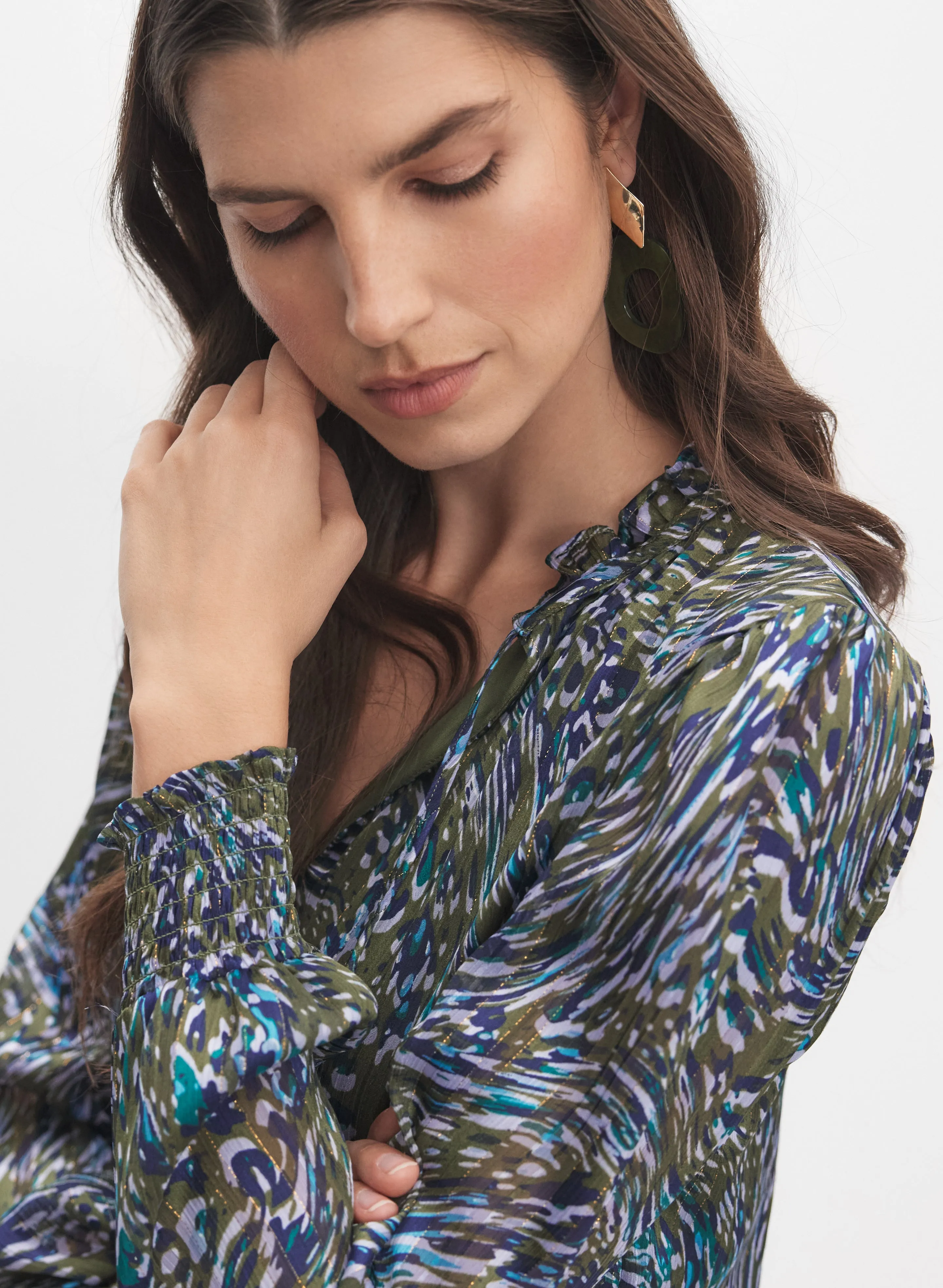 Abstract Chiffon Blouse sold by Melanie Lyne product image thumbnail 5