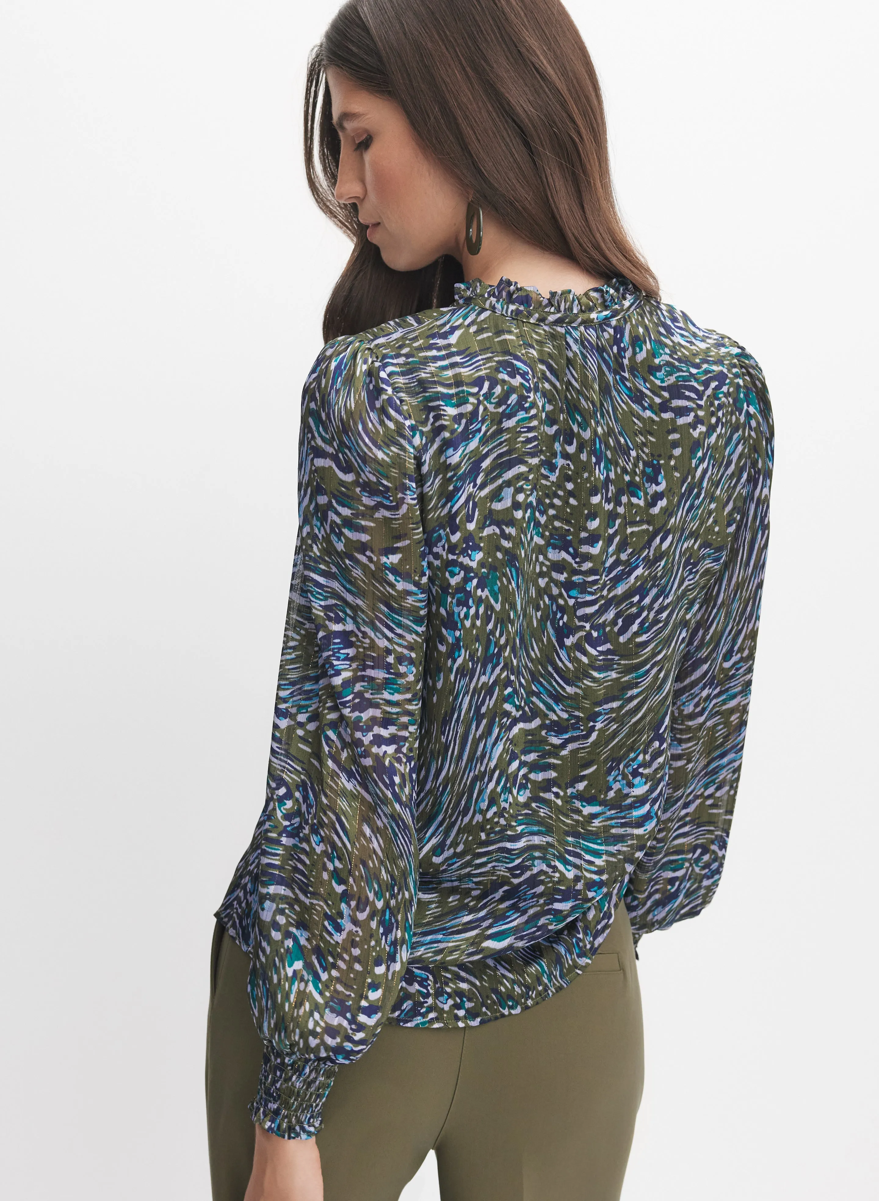 Abstract Chiffon Blouse sold by Melanie Lyne product image thumbnail 3