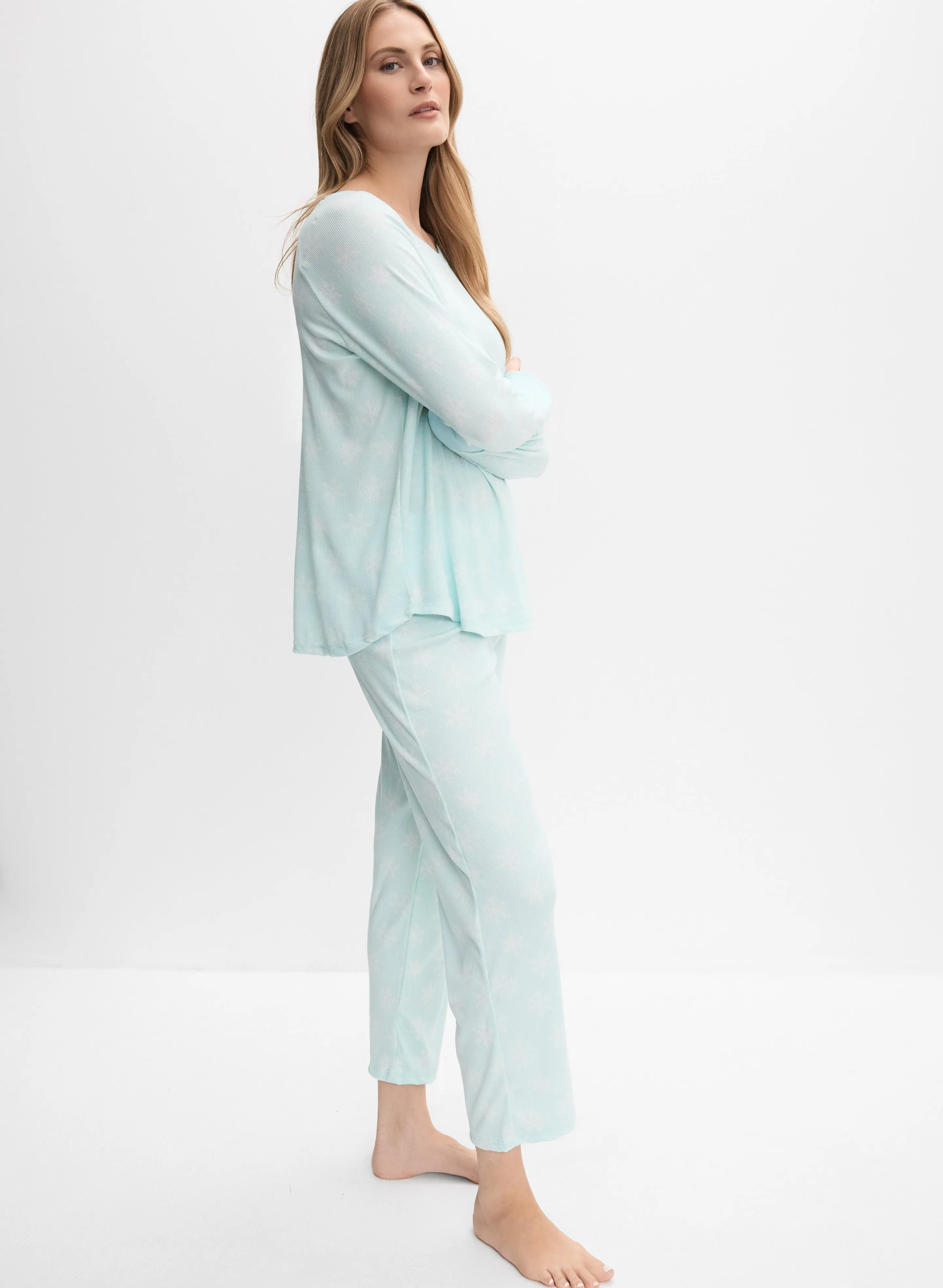 Snowflake Print Pyjama Set sold by Melanie Lyne product image thumbnail 2