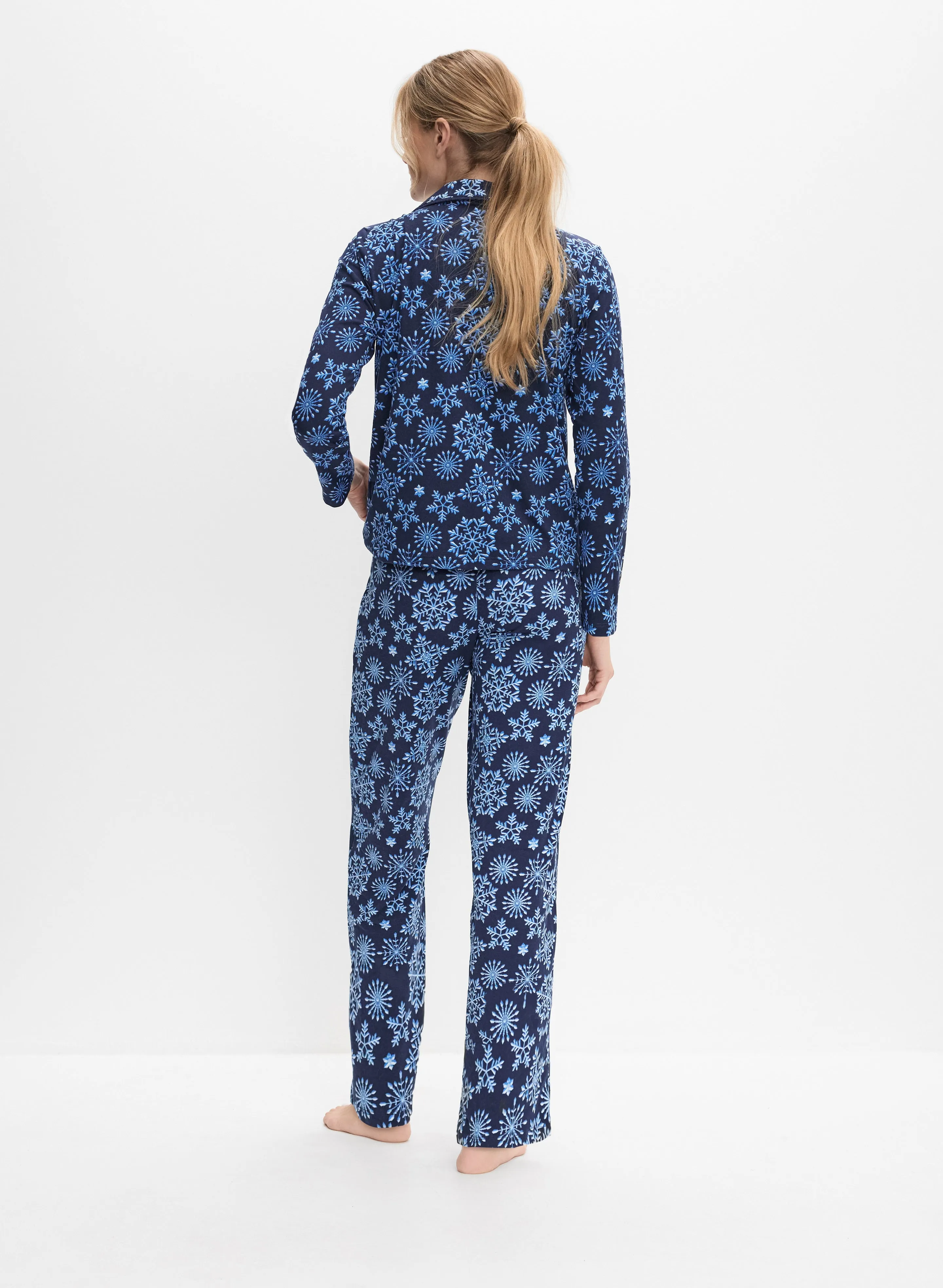 Snowflake Print Pyjama Set sold by Melanie Lyne product image thumbnail 2