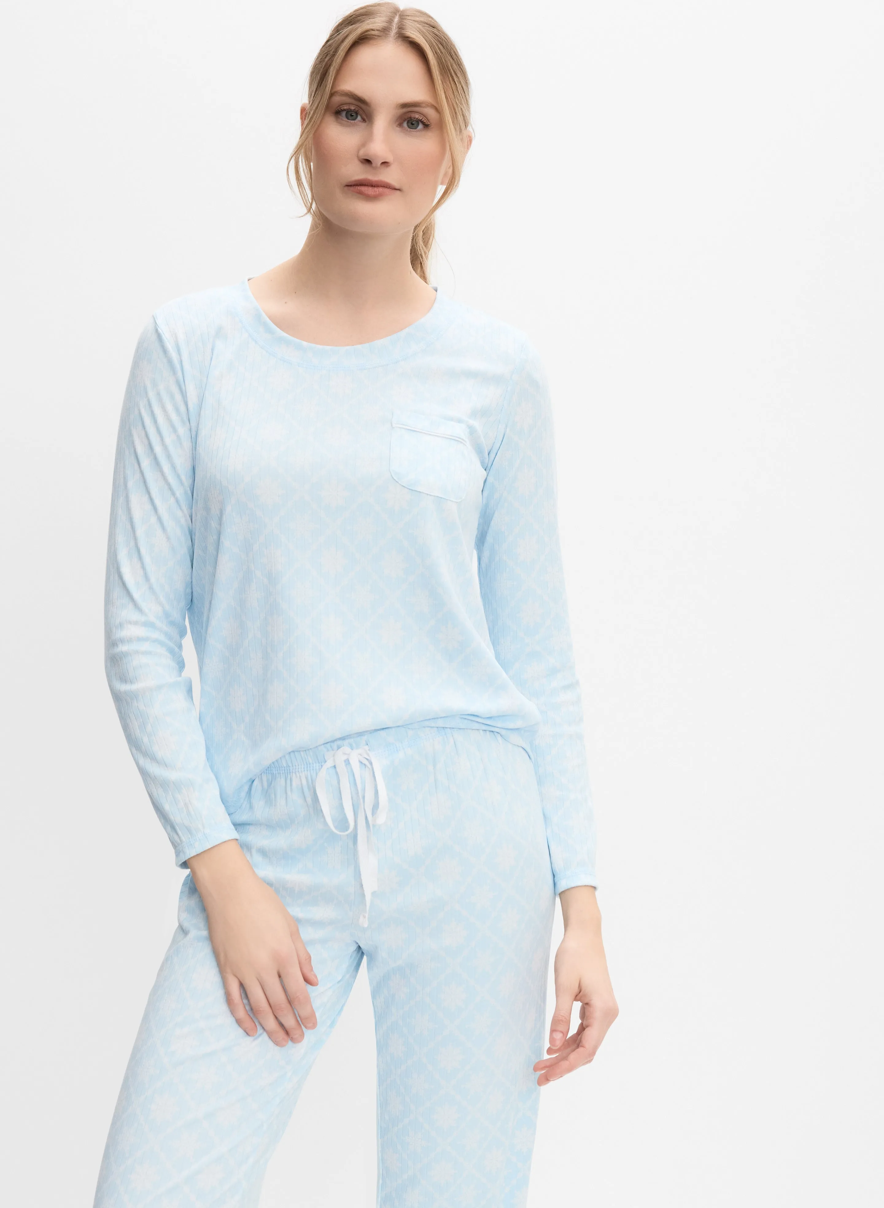 Snowflake Print Pyjama Set sold by Melanie Lyne product image thumbnail 3