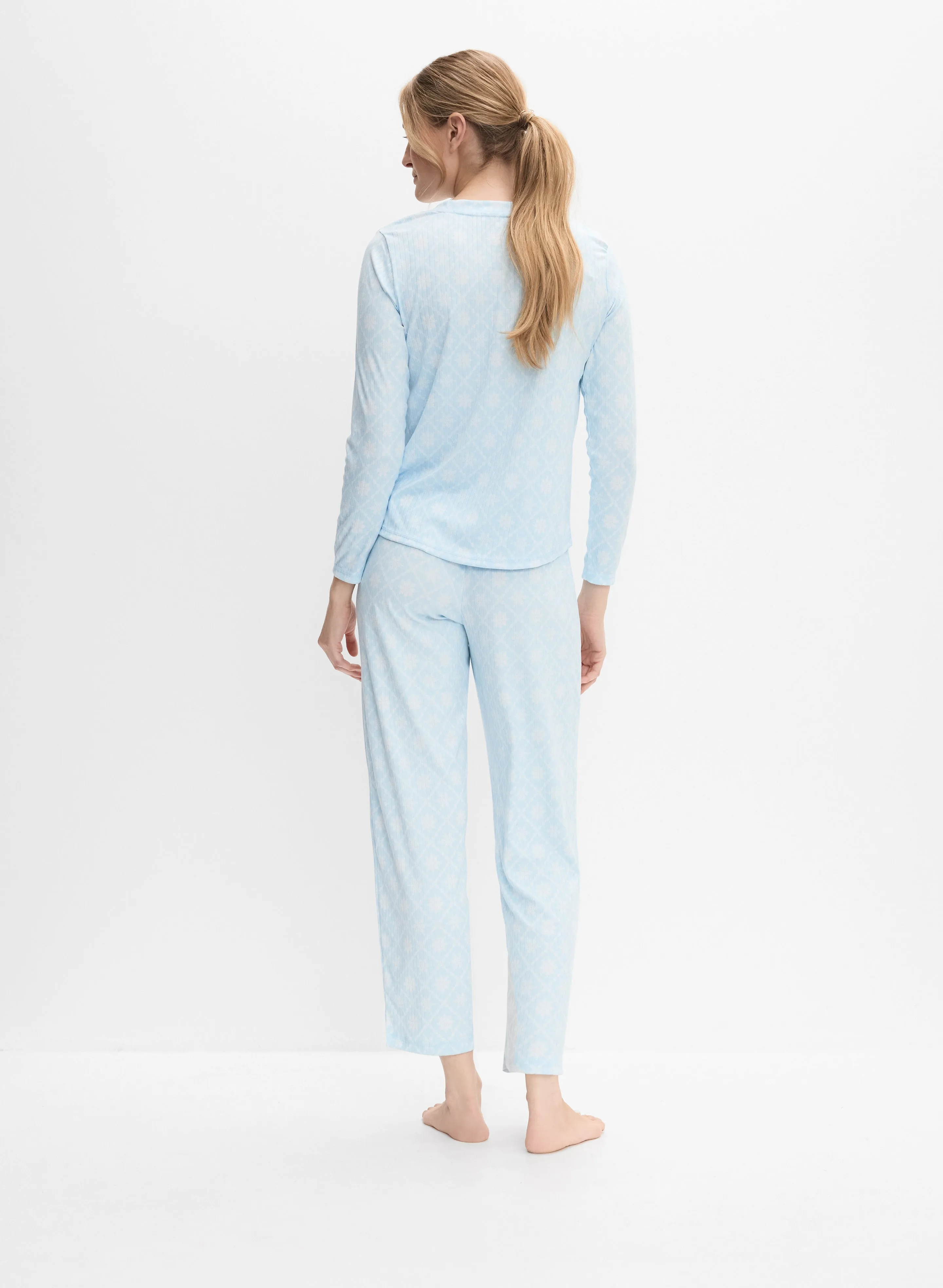 Snowflake Print Pyjama Set sold by Melanie Lyne product image thumbnail 2