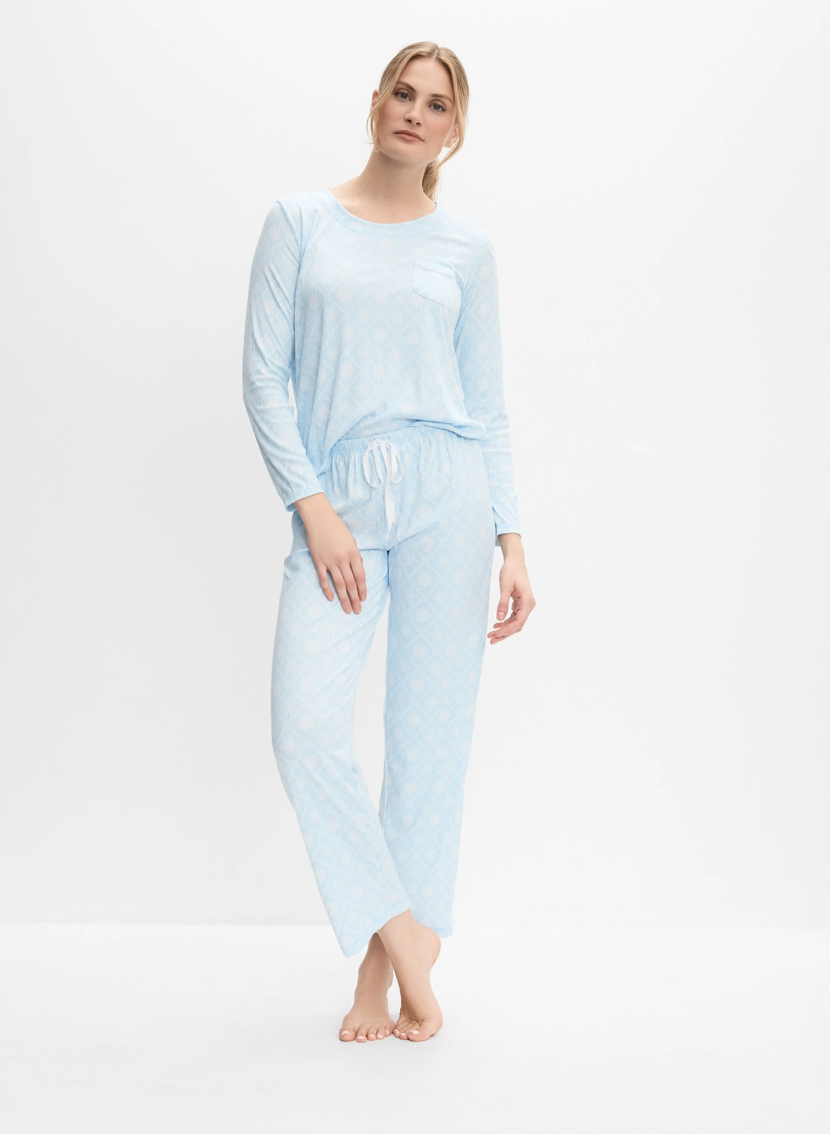 Snowflake Print Pyjama Set sold by Melanie Lyne