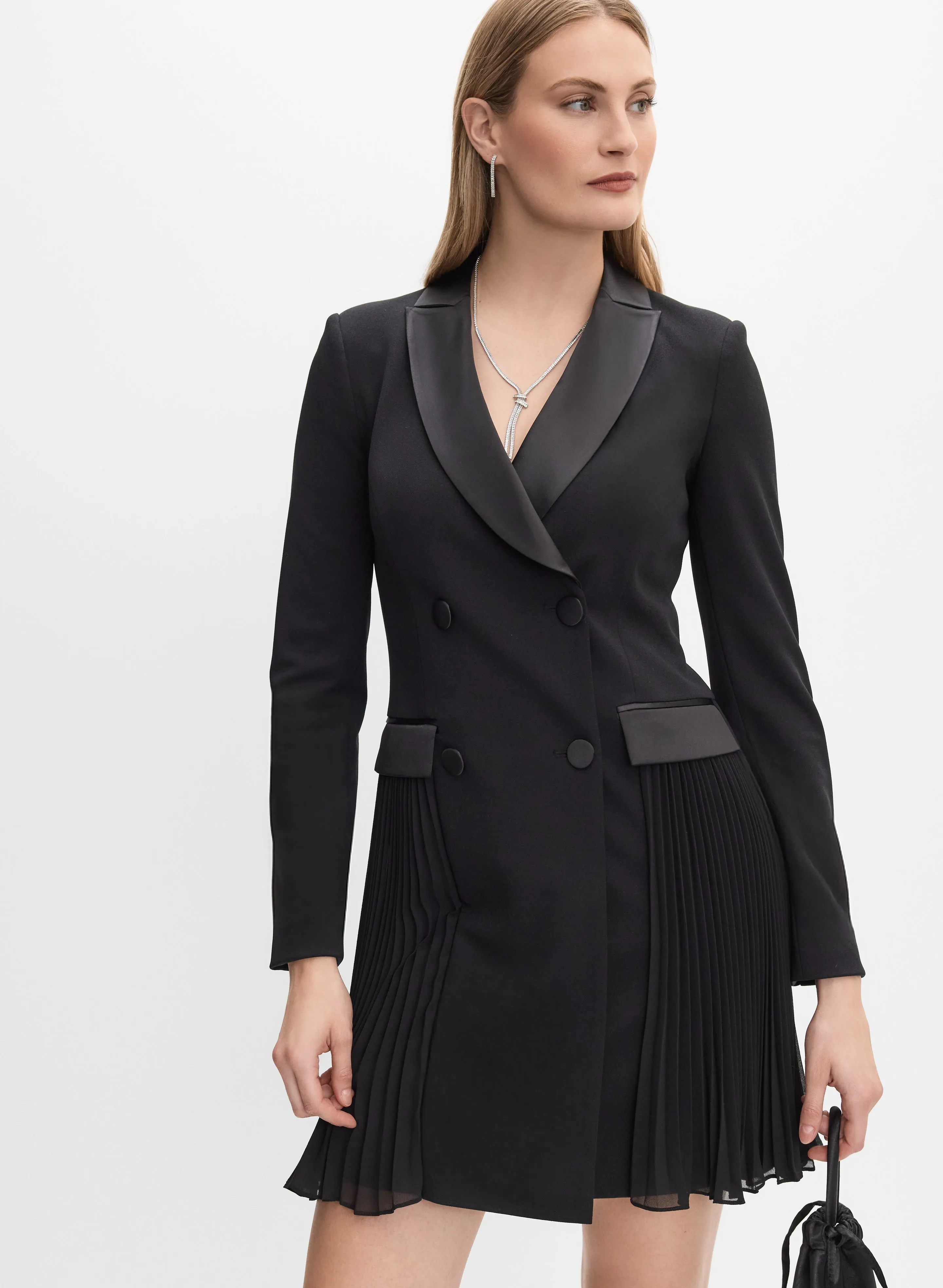 Tuxedo Crepe Dress sold by Melanie Lyne product image thumbnail 5