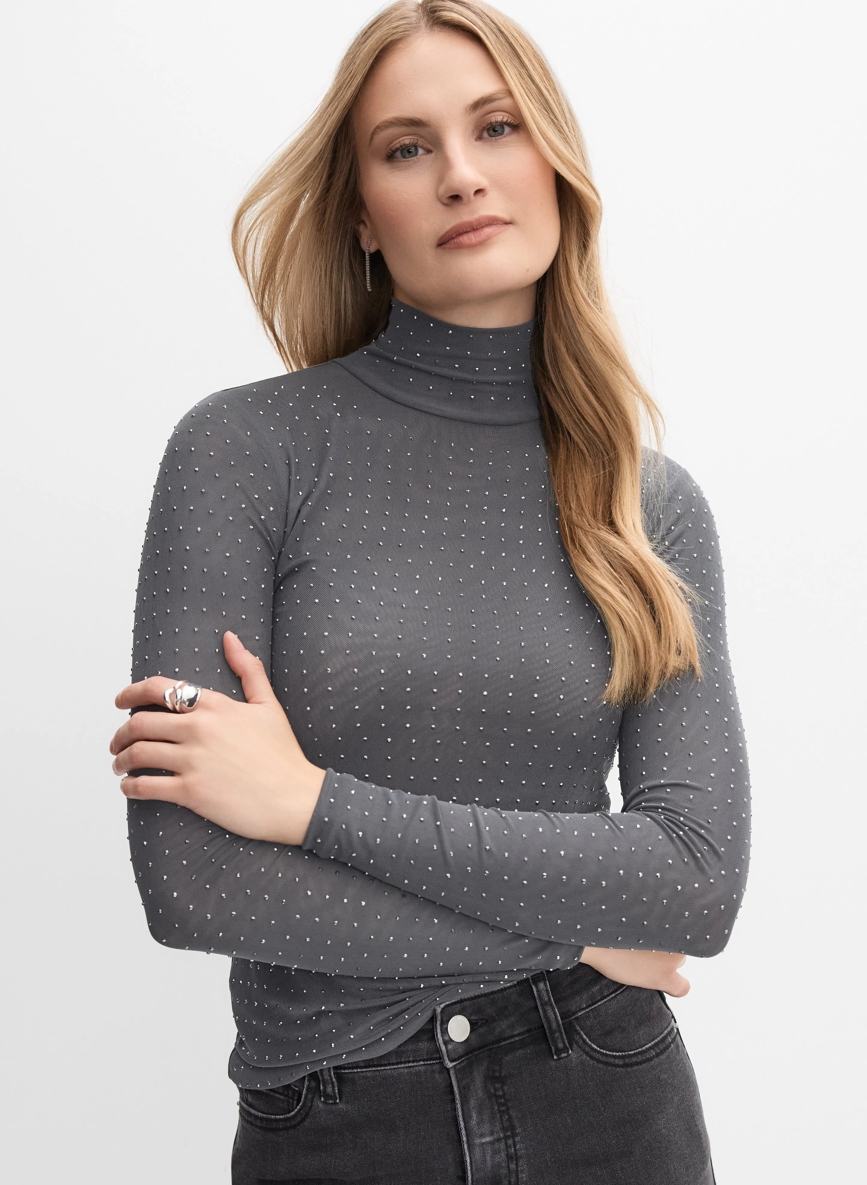 Rhinestone Embellished Top sold by Melanie Lyne