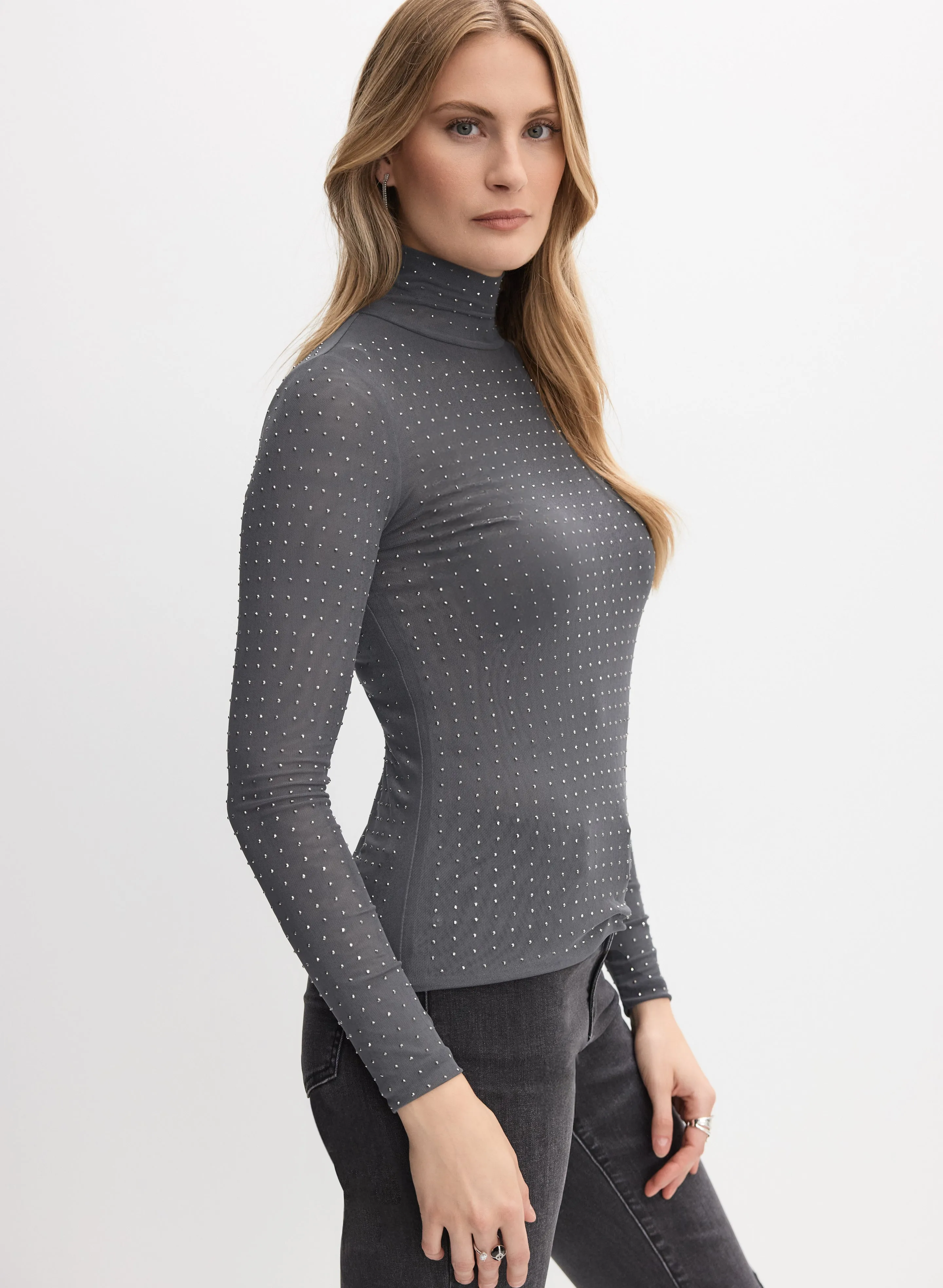 Rhinestone Embellished Top sold by Melanie Lyne product image thumbnail 5