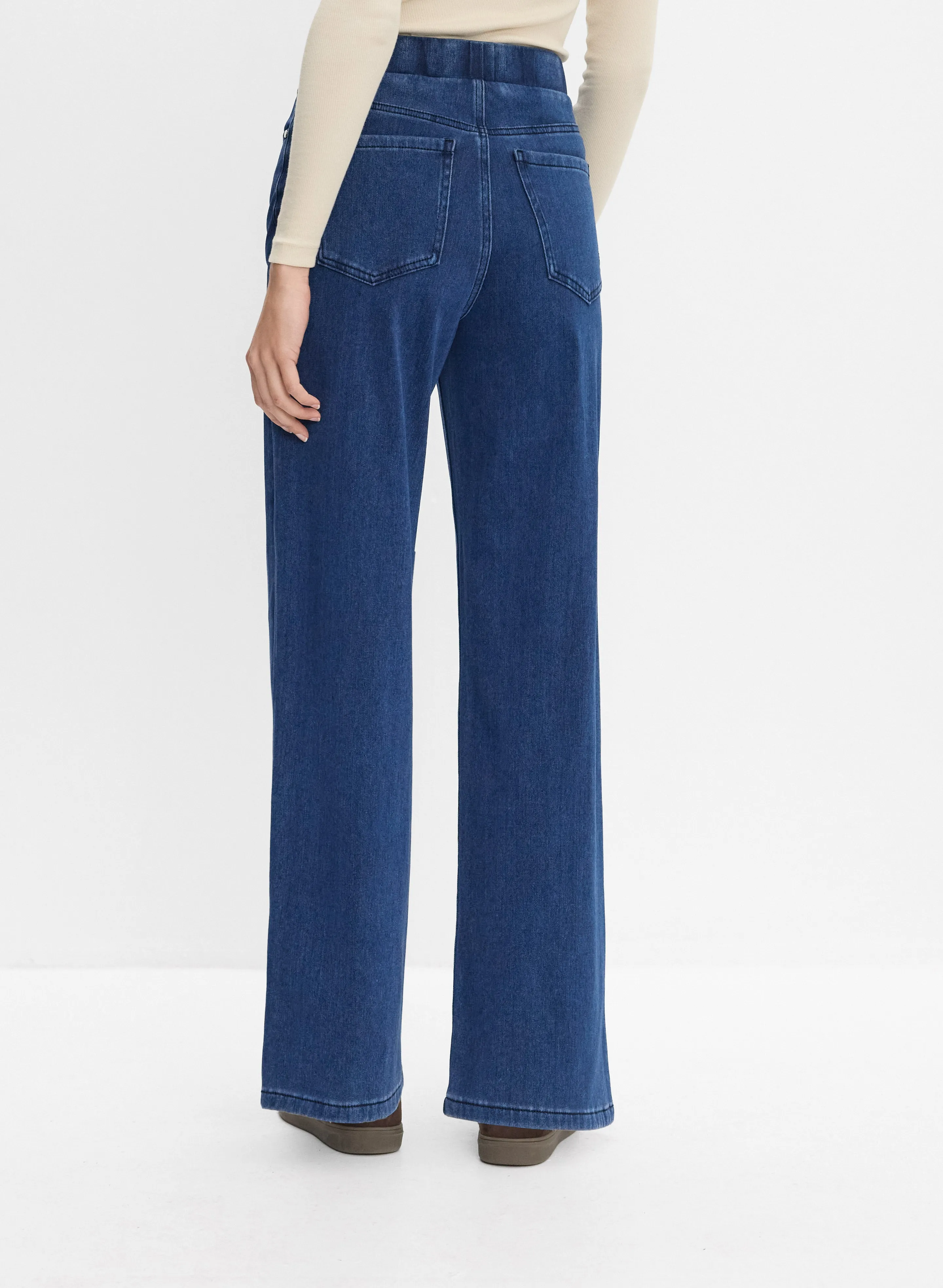 Wide-Leg Knit Jeans sold by Melanie Lyne product image thumbnail 2