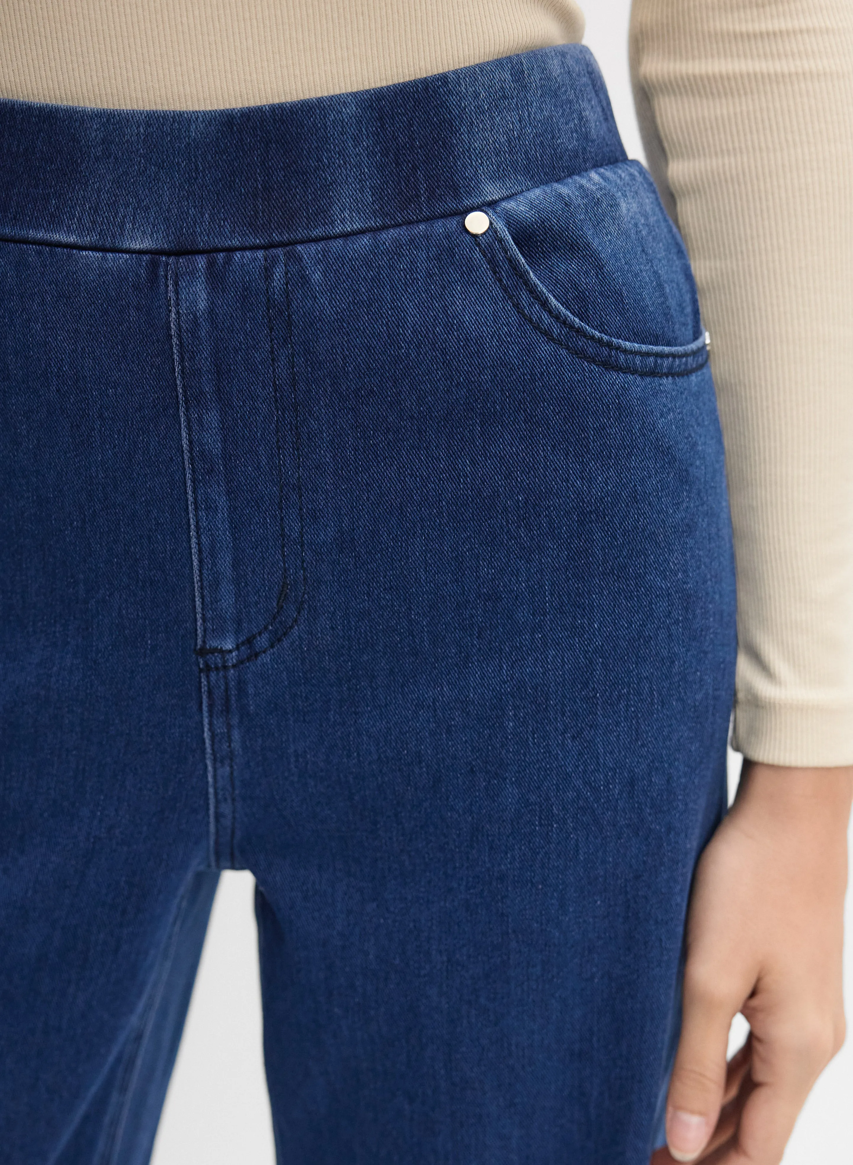 Wide-Leg Knit Jeans sold by Melanie Lyne product image thumbnail 4