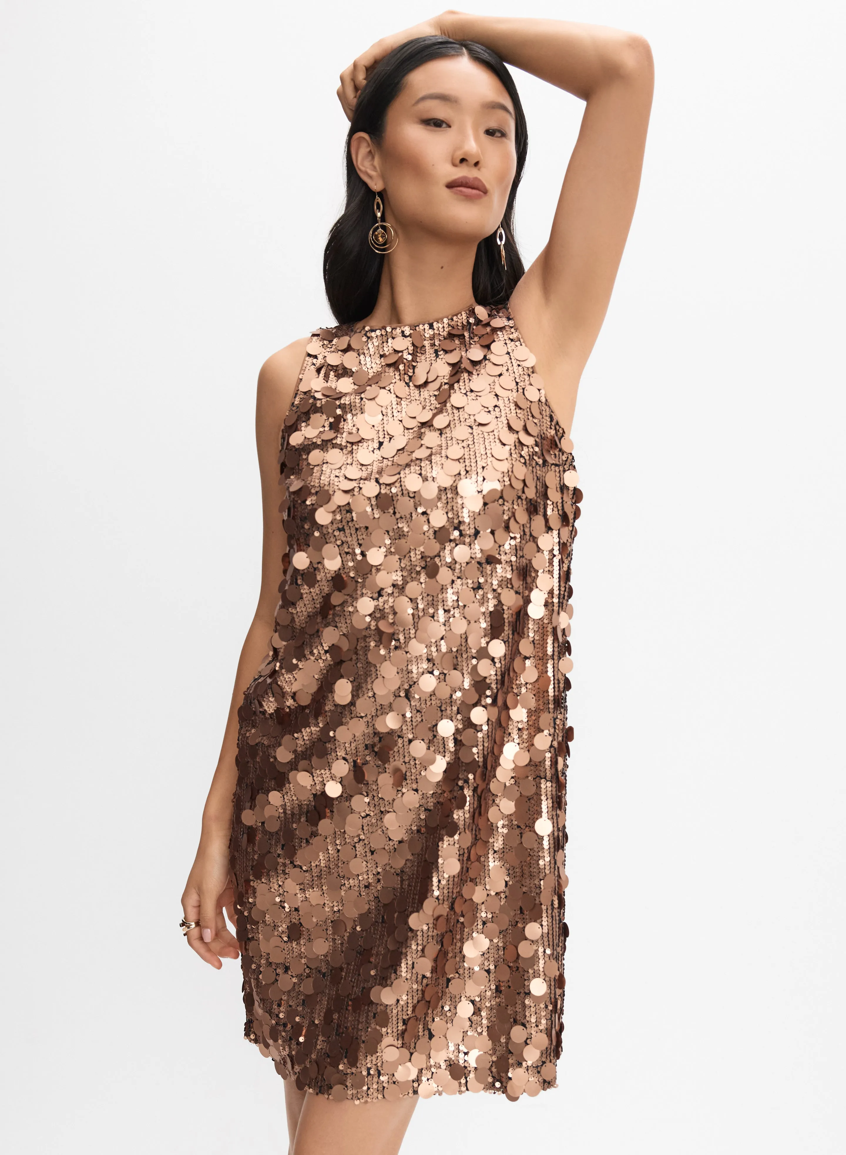 Sleeveless Sequin Dress sold by Melanie Lyne product image thumbnail 4