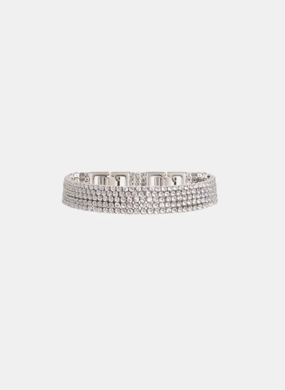 Six-Row Crystal Bracelet sold by Melanie Lyne