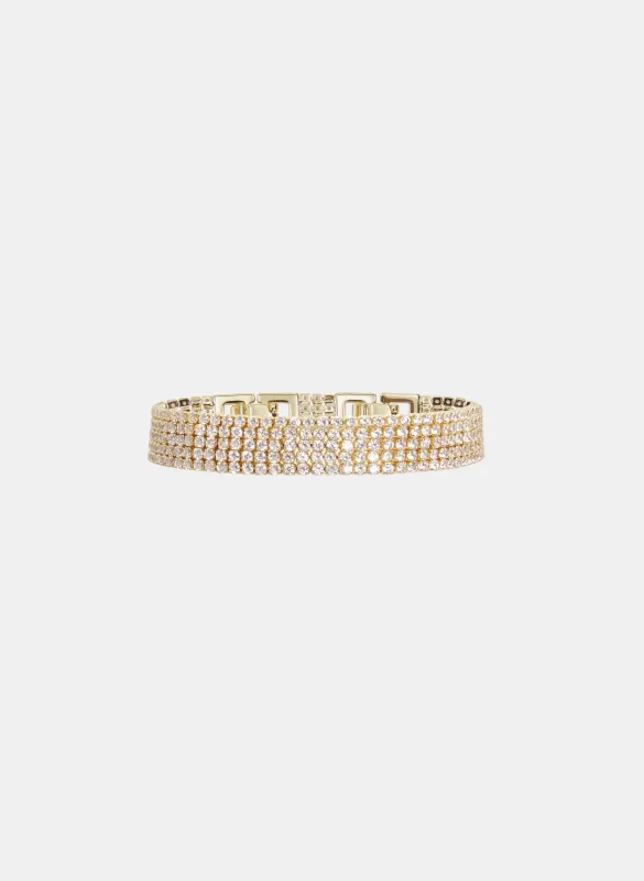 Six-Row Crystal Bracelet sold by Melanie Lyne
