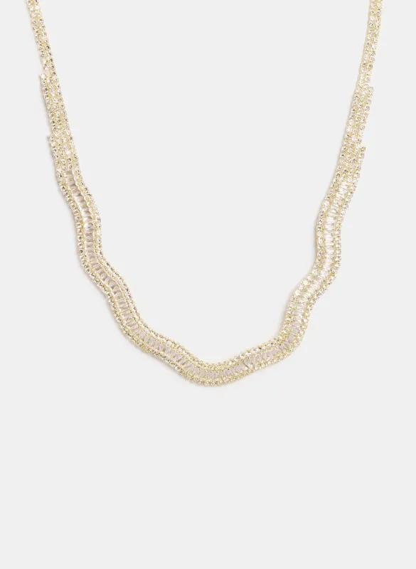 Wavy Baguette Necklace sold by Melanie Lyne