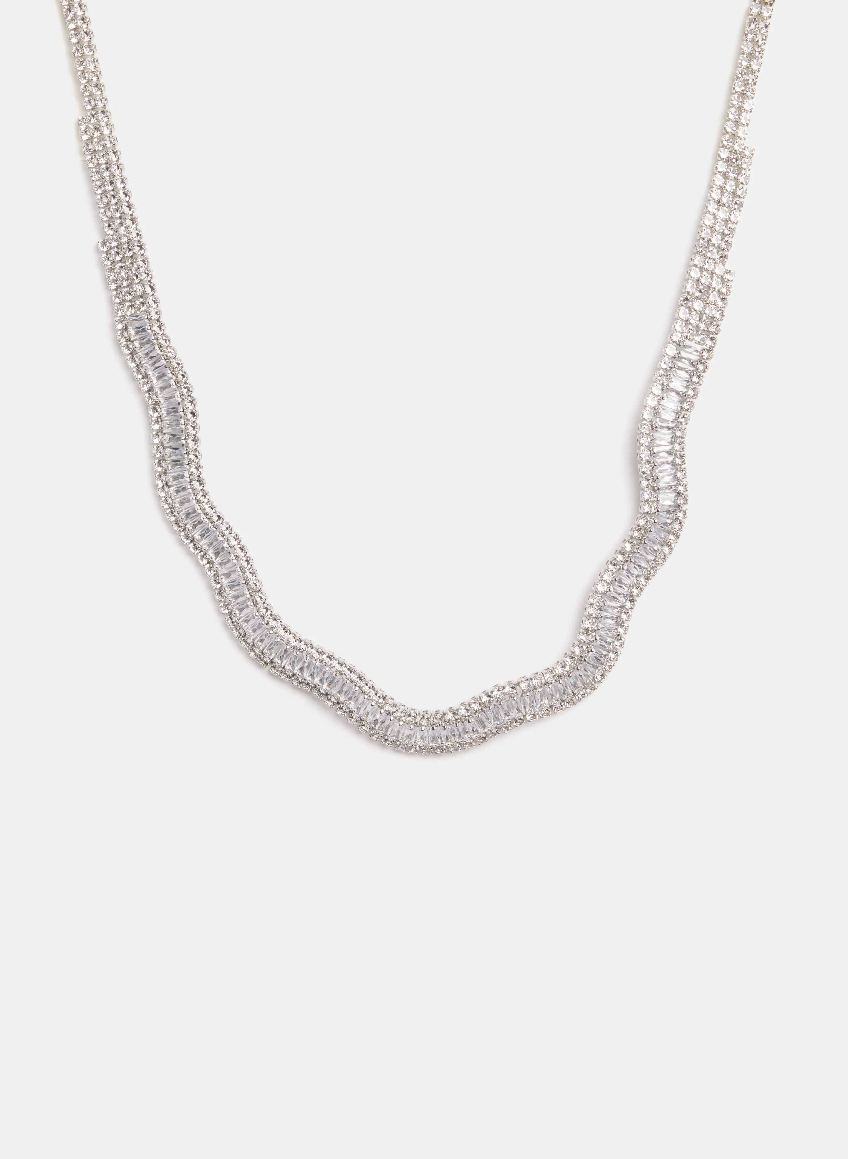 Wavy Baguette Necklace sold by Melanie Lyne