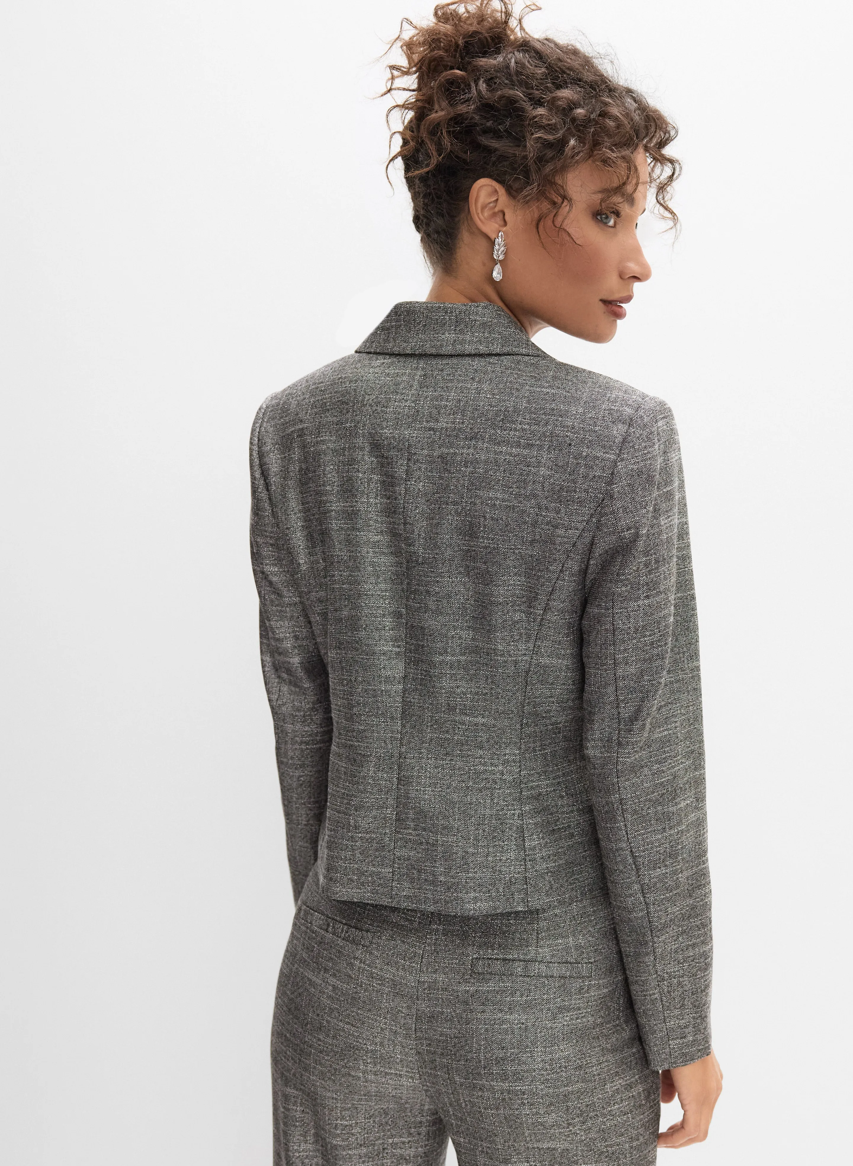 Metallic Cropped Blazer sold by Melanie Lyne product image thumbnail 2