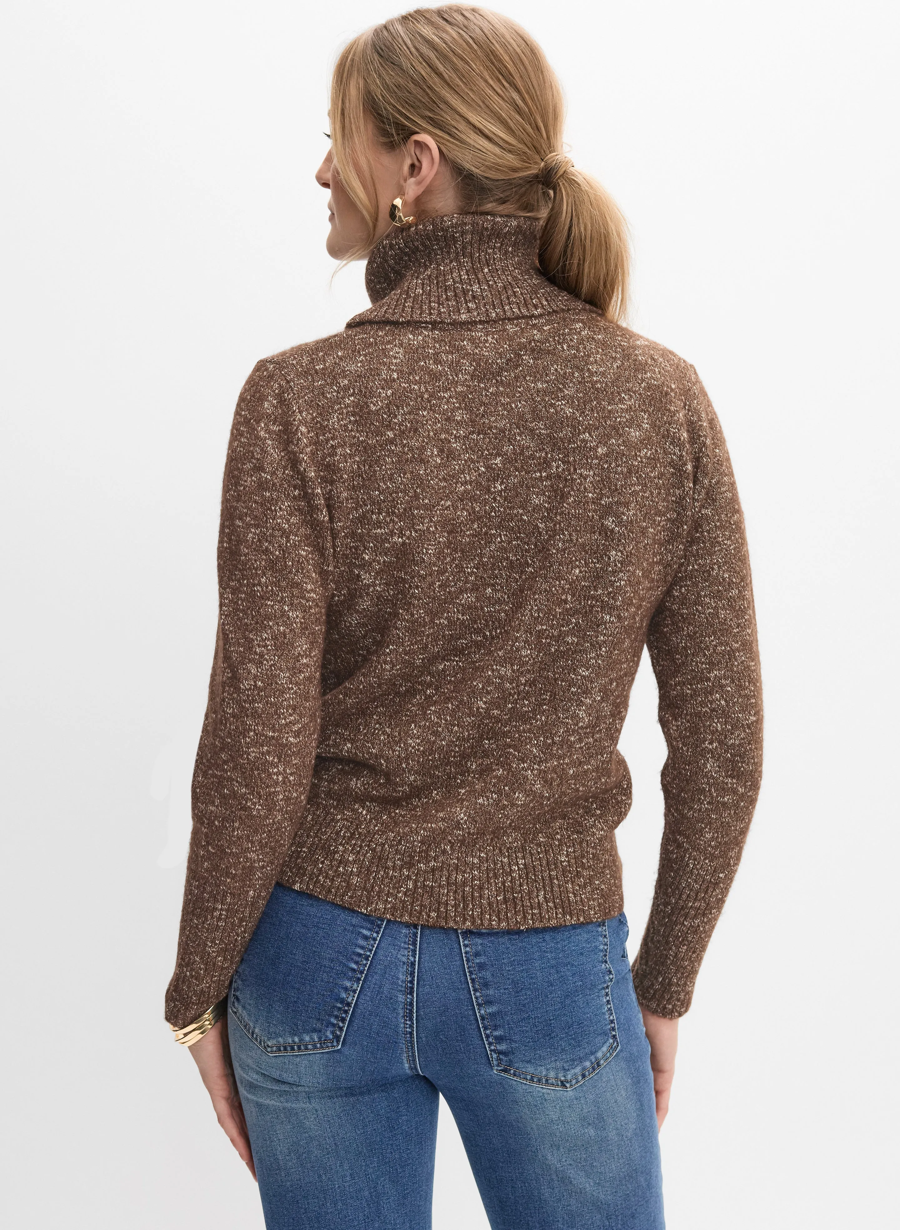 Ribbed Turtleneck Sweater sold by Melanie Lyne product image thumbnail 4