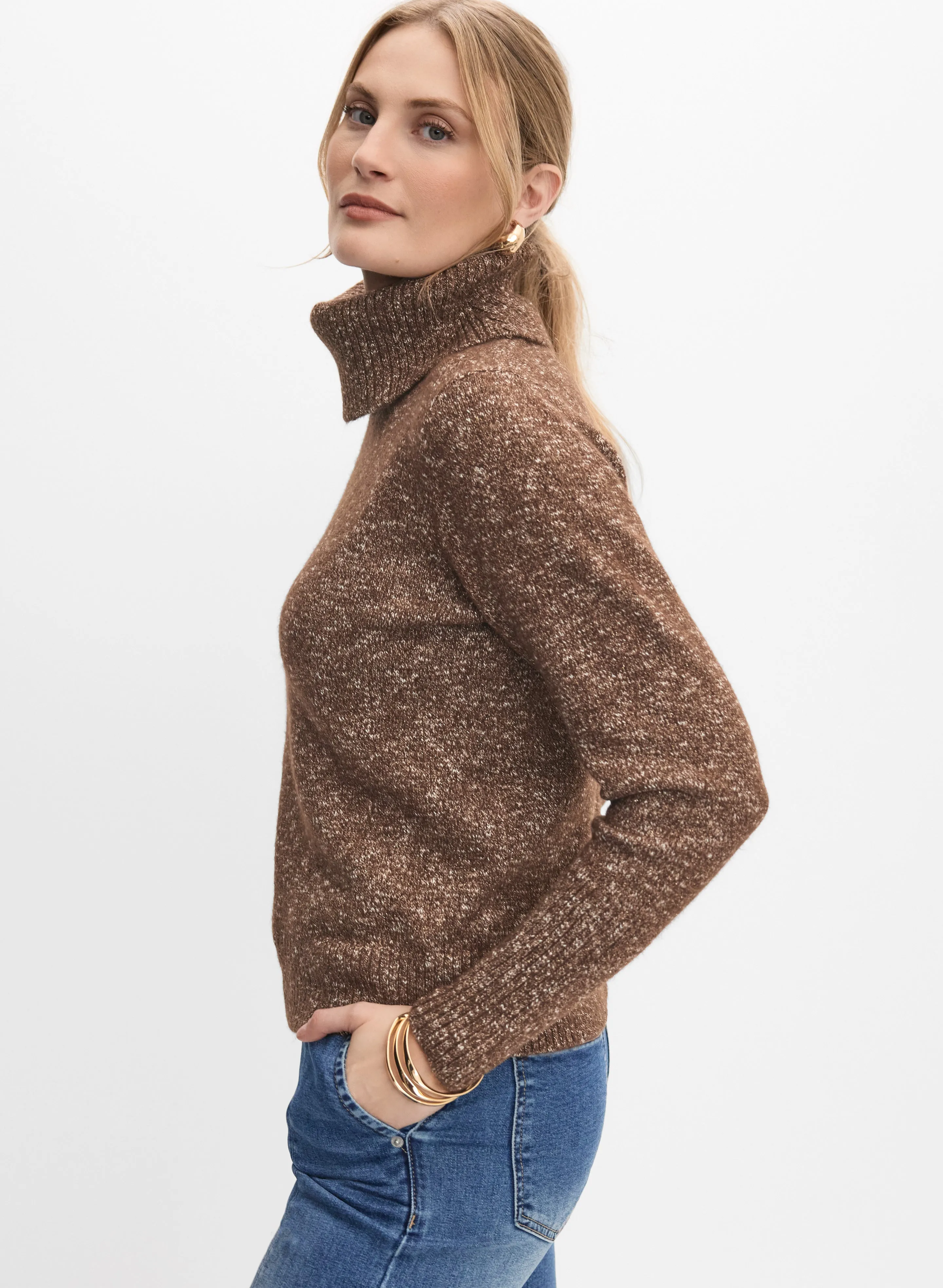 Ribbed Turtleneck Sweater sold by Melanie Lyne product image thumbnail 5