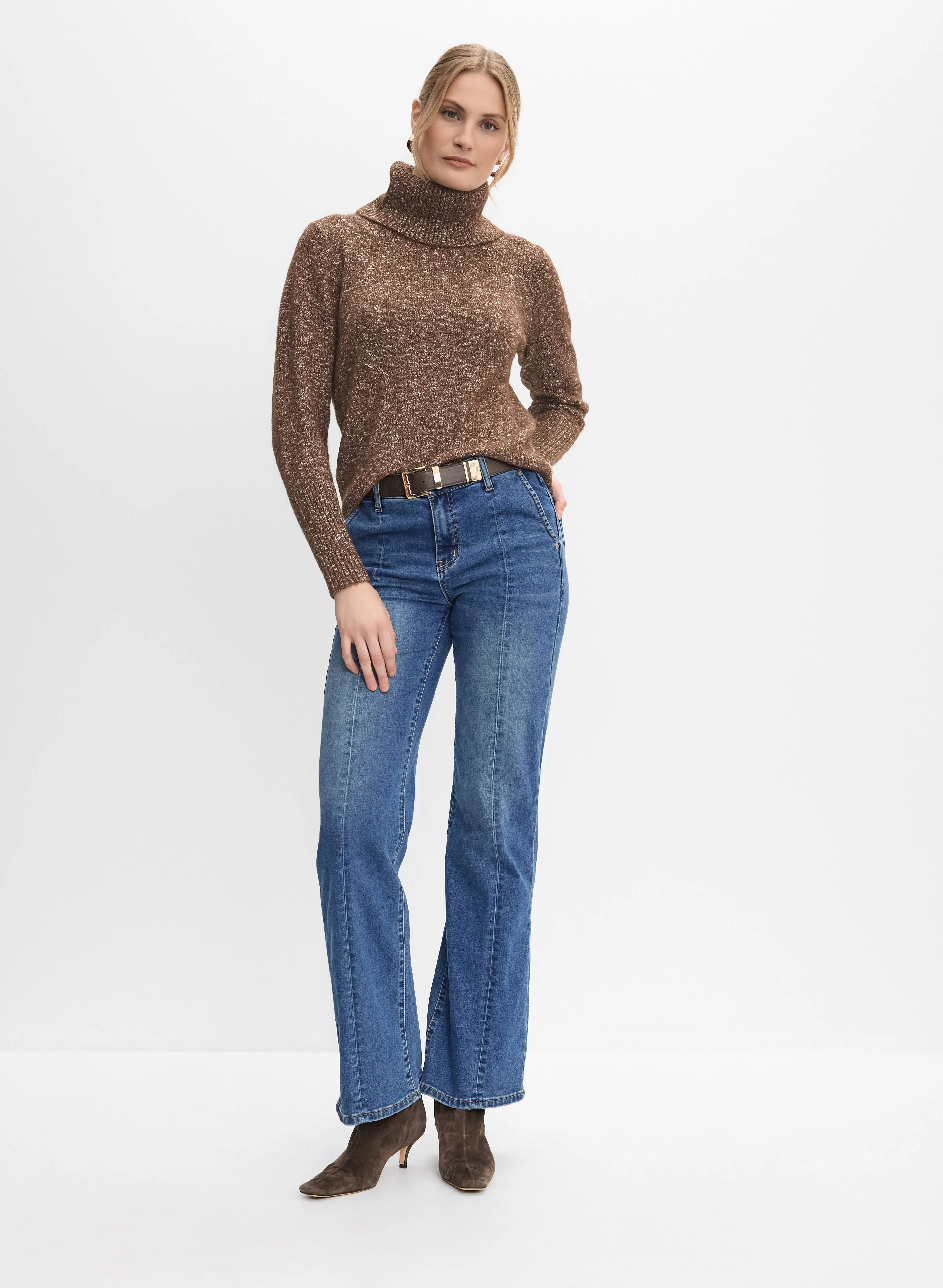 Ribbed Turtleneck Sweater sold by Melanie Lyne product image thumbnail 3