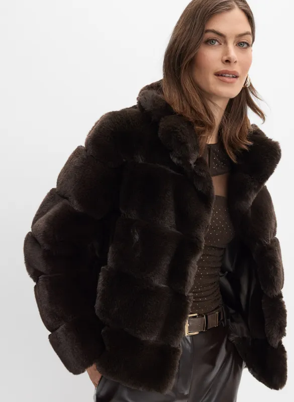 Ribbed Faux Fur Coat sold by Melanie Lyne