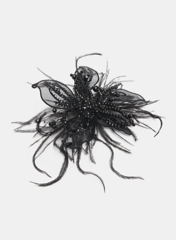 Sequin & Feather Brooch sold by Melanie Lyne