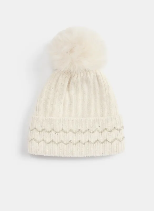 Lurex & Sequin Tuque sold by Melanie Lyne