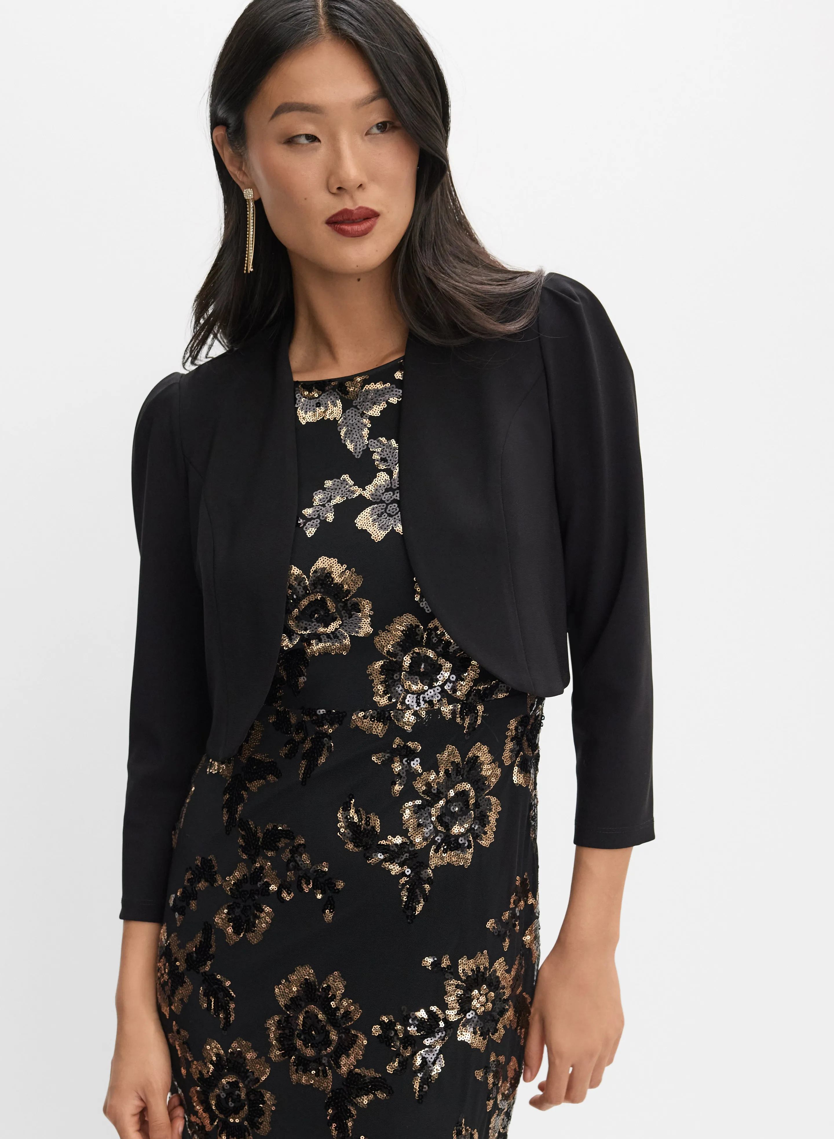 Jersey Puffed Sleeve Bolero sold by Melanie Lyne