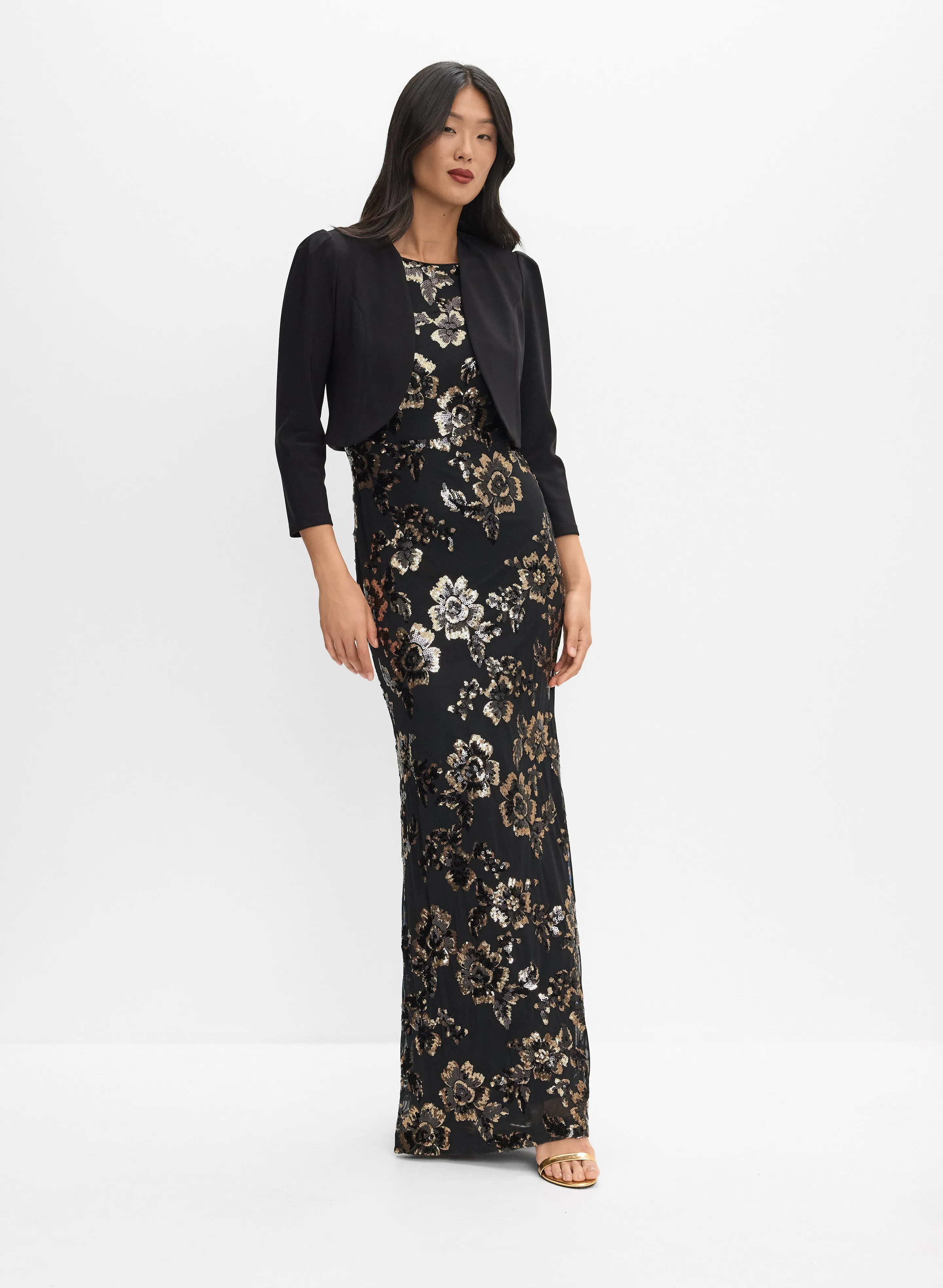 Jersey Puffed Sleeve Bolero sold by Melanie Lyne product image thumbnail 4